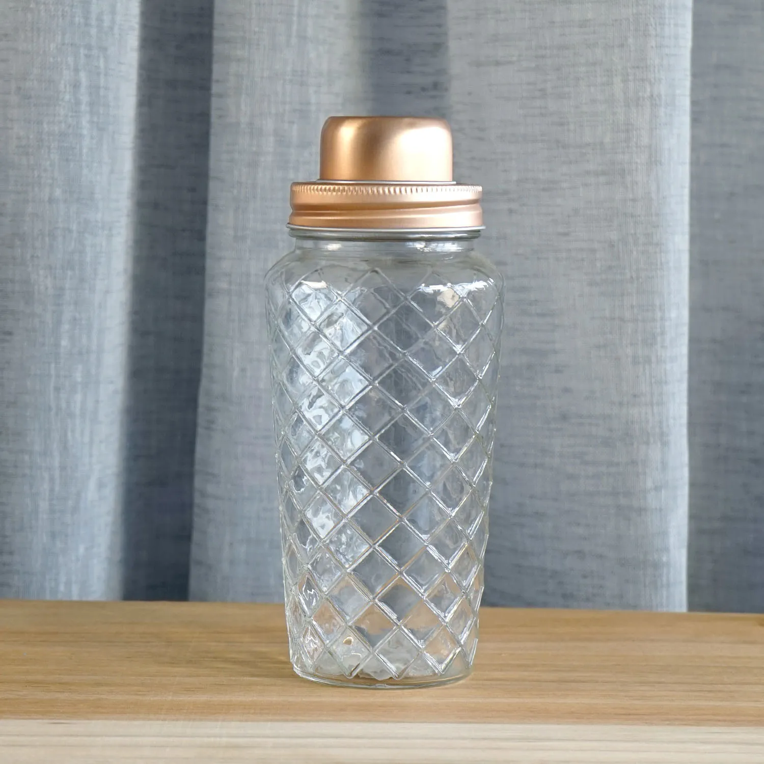 Cut Glass Cocktail Shaker