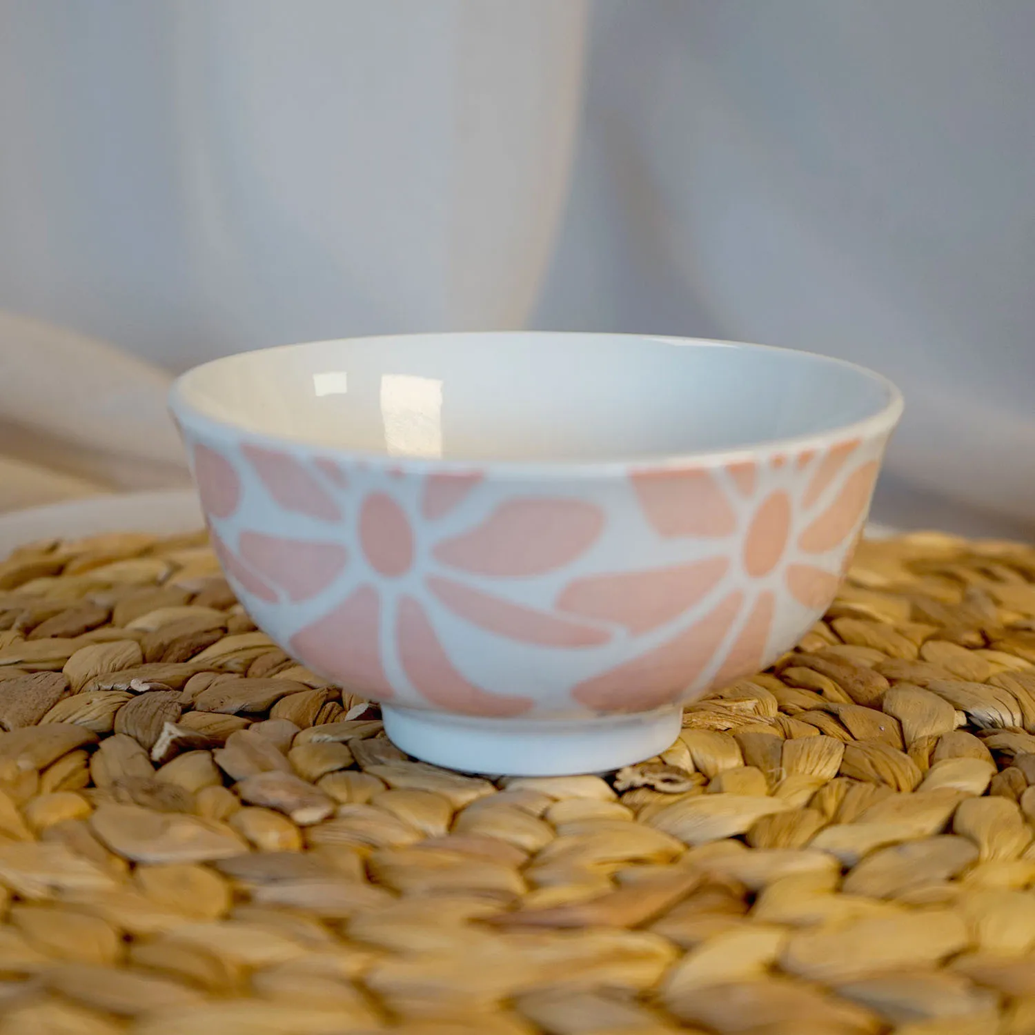 Small Pink Floral Bowl