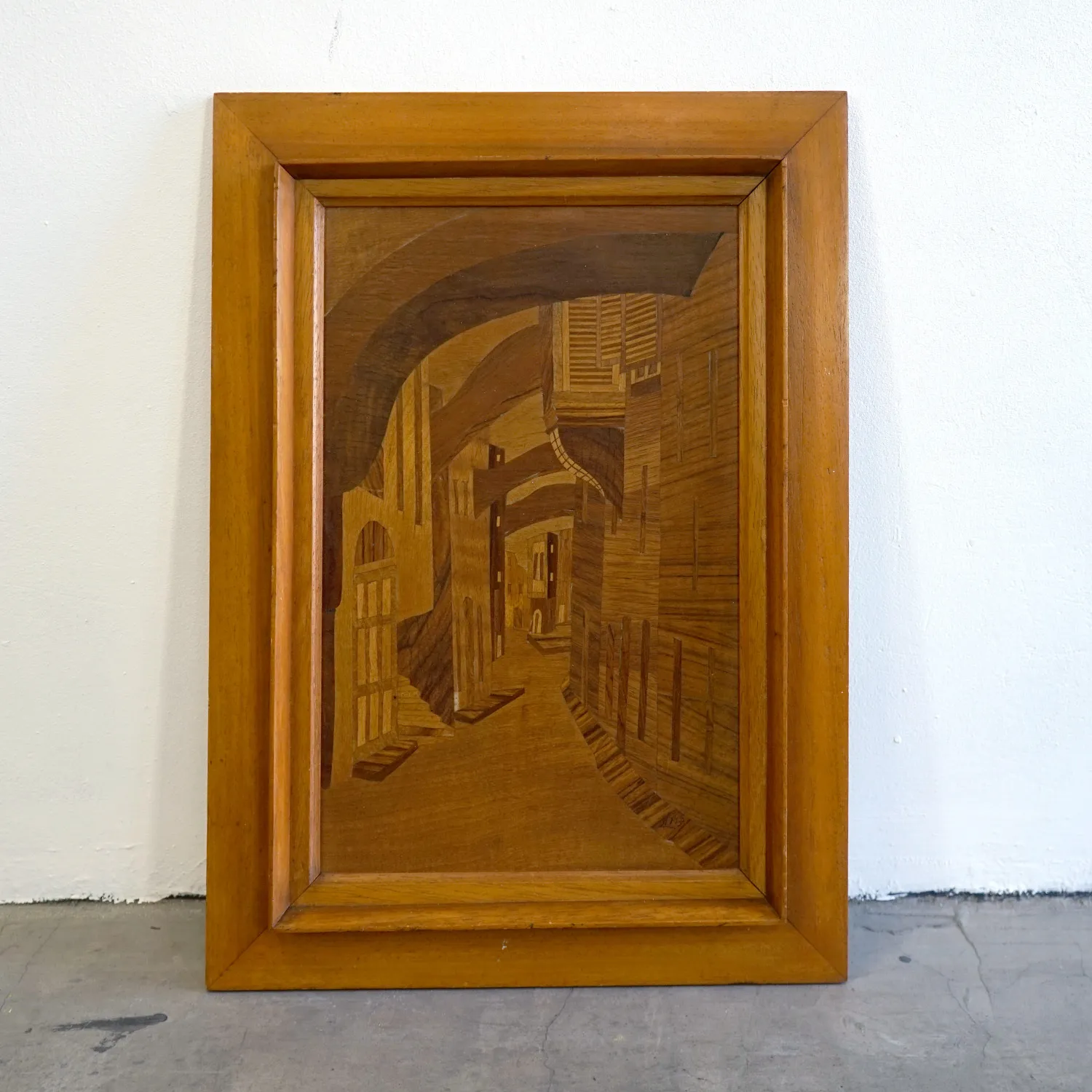 Wood Veneer City Artwork 