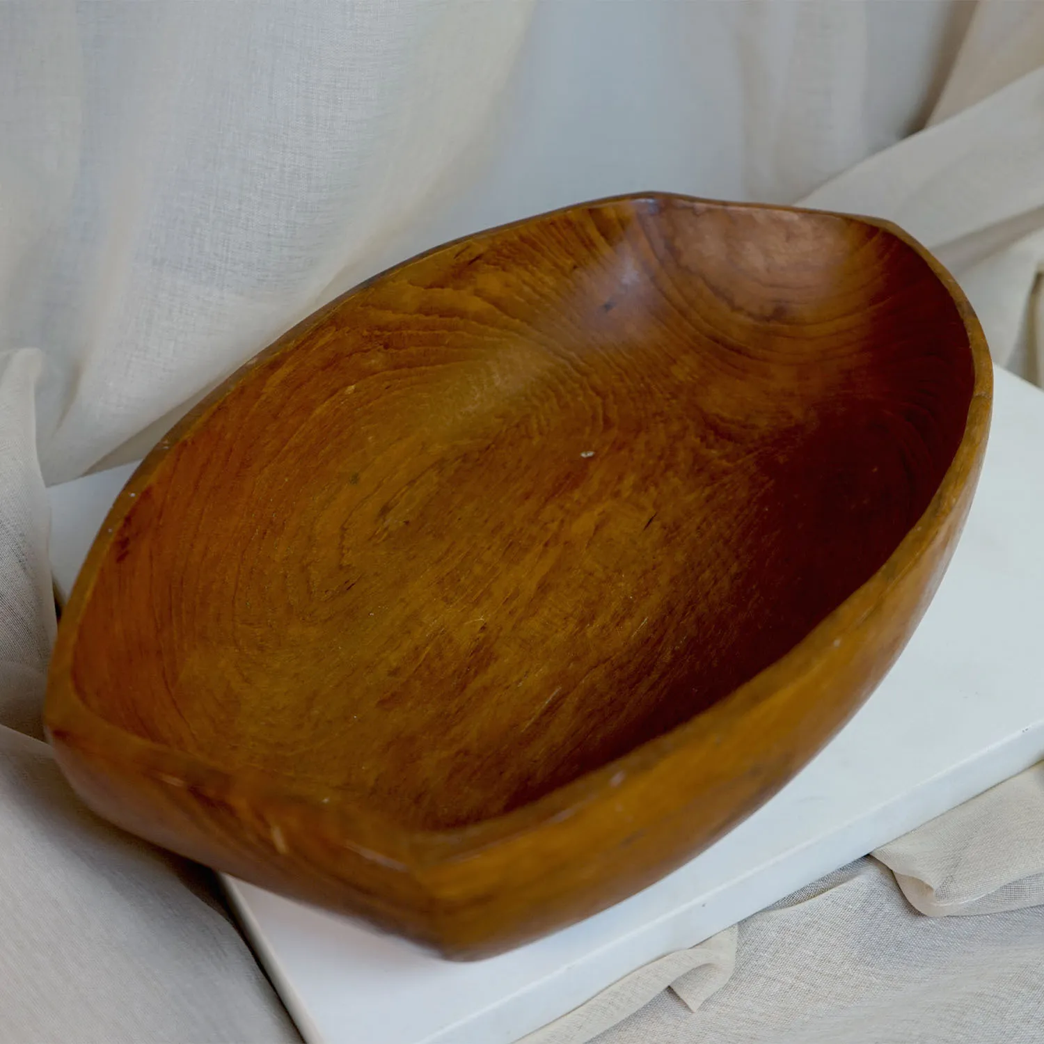 rectangular Wooden Bowl