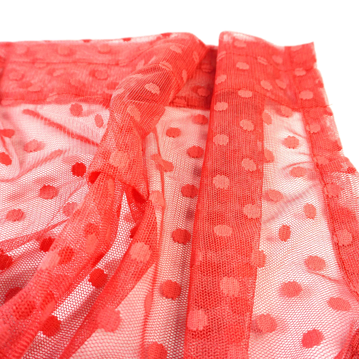 Pink Lace Curtain, 110cm Drop, 4m