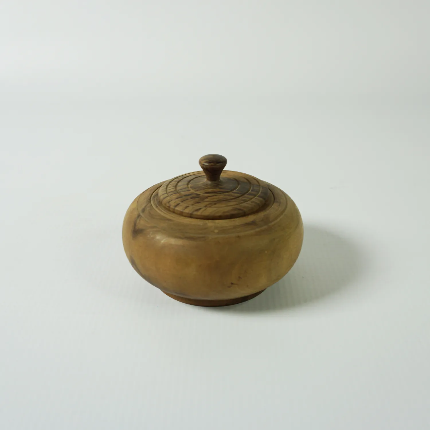 Wood Bowl with Lid, 8cm