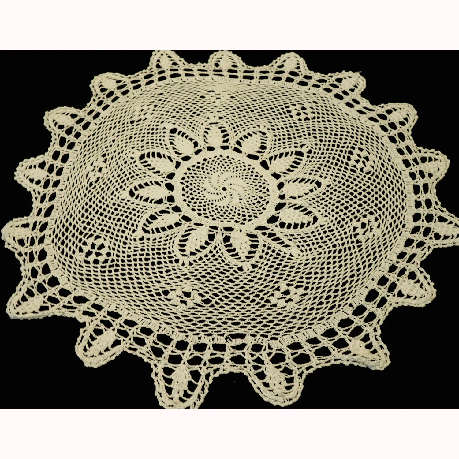 XL Cream Doily
