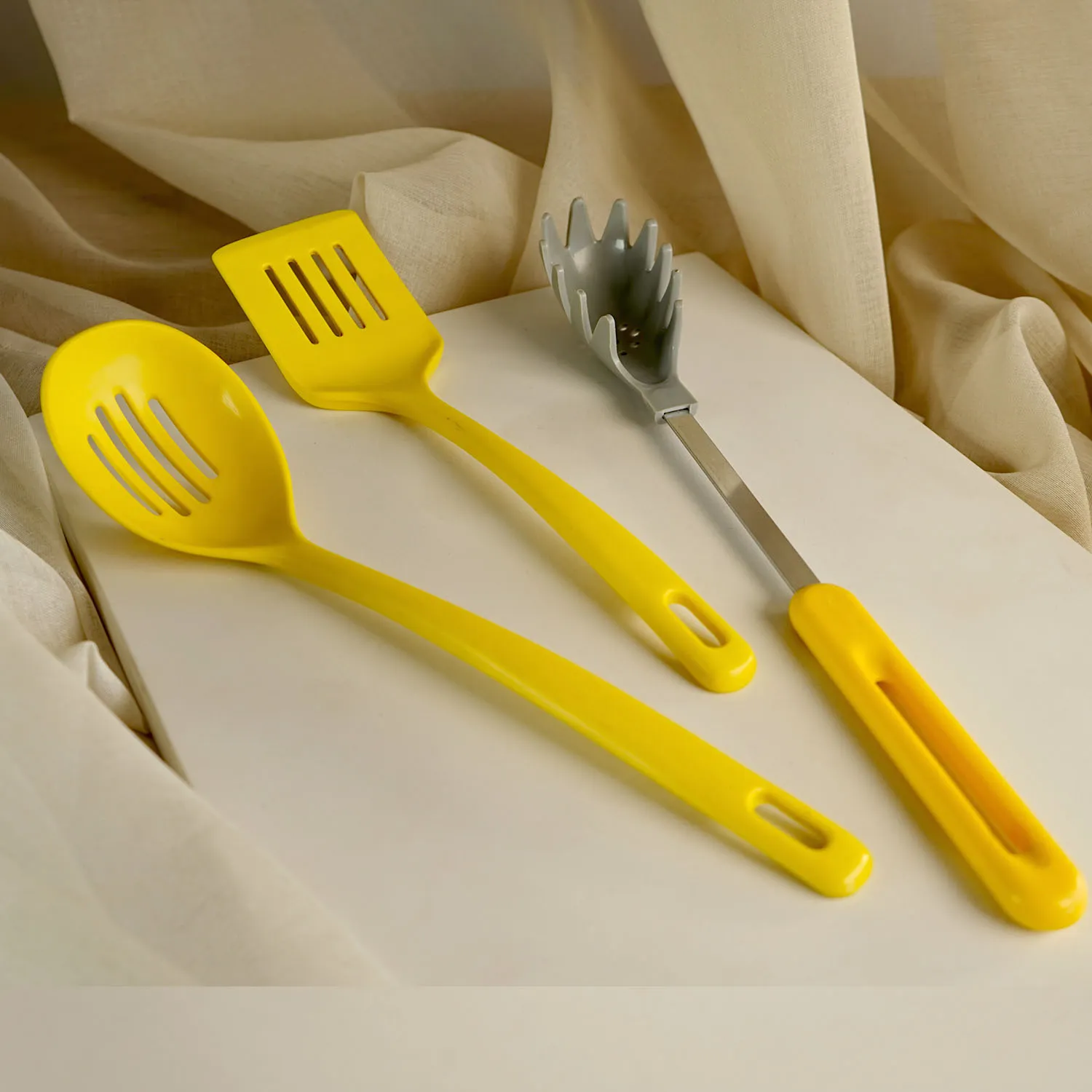 Set of Yellow Kitchen Utensils