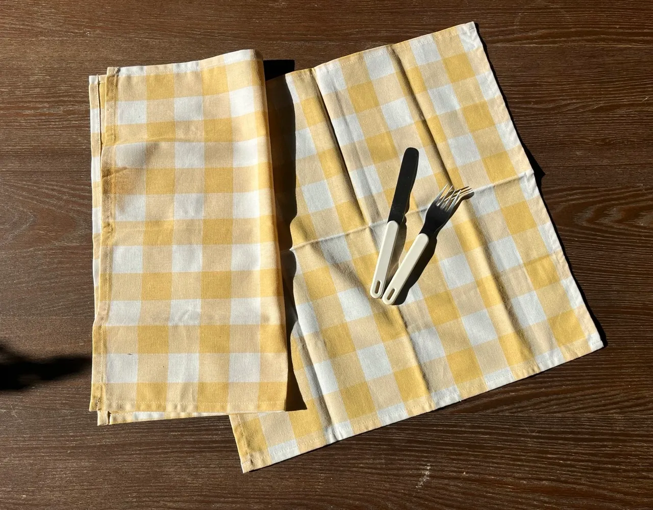 Yellow Gingham Napkin