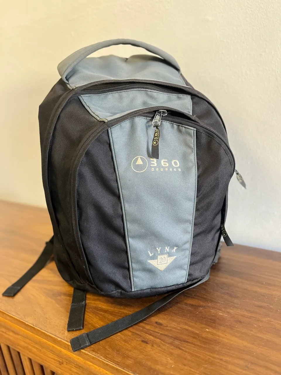 Grey and Black Backpack