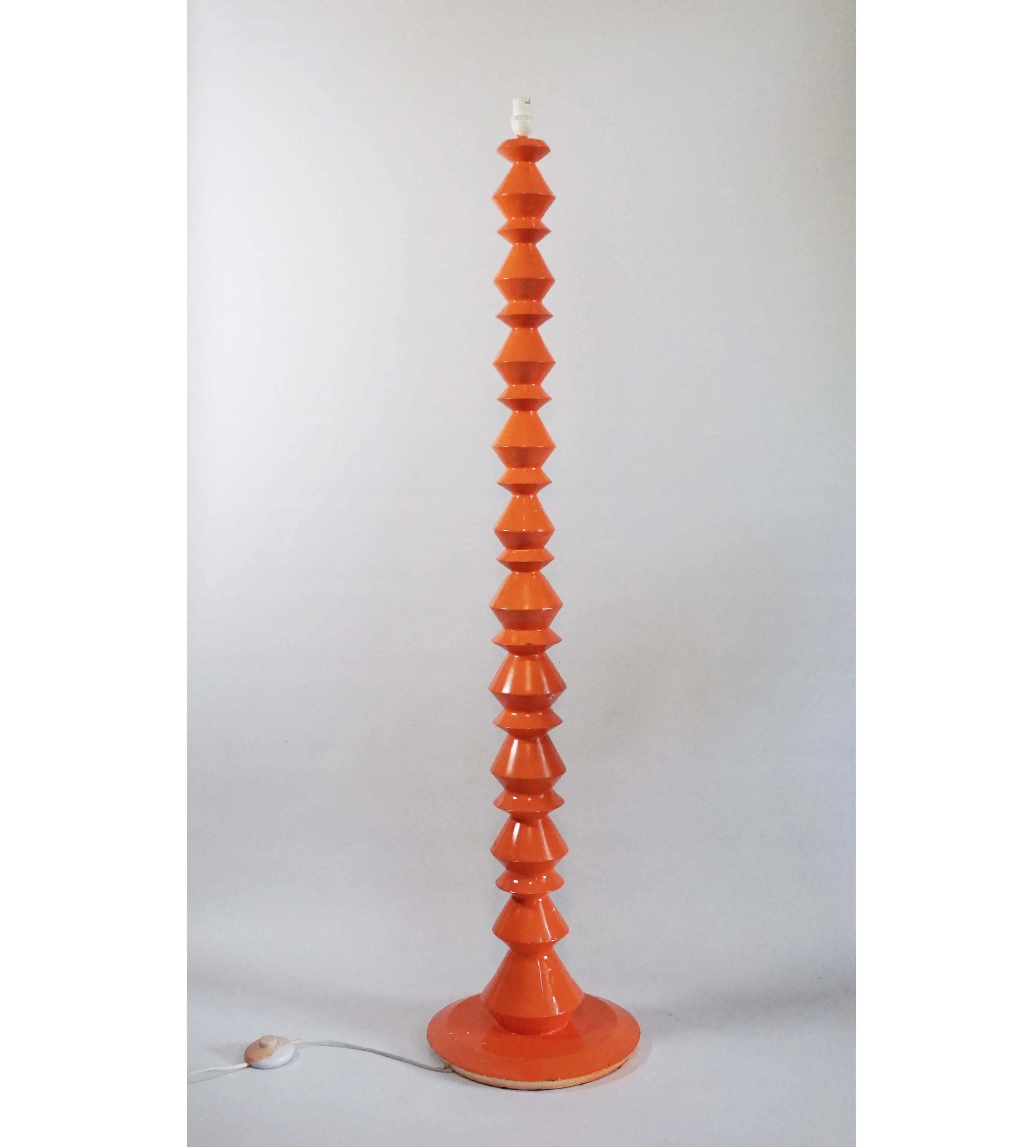 Orange Standing Lamp