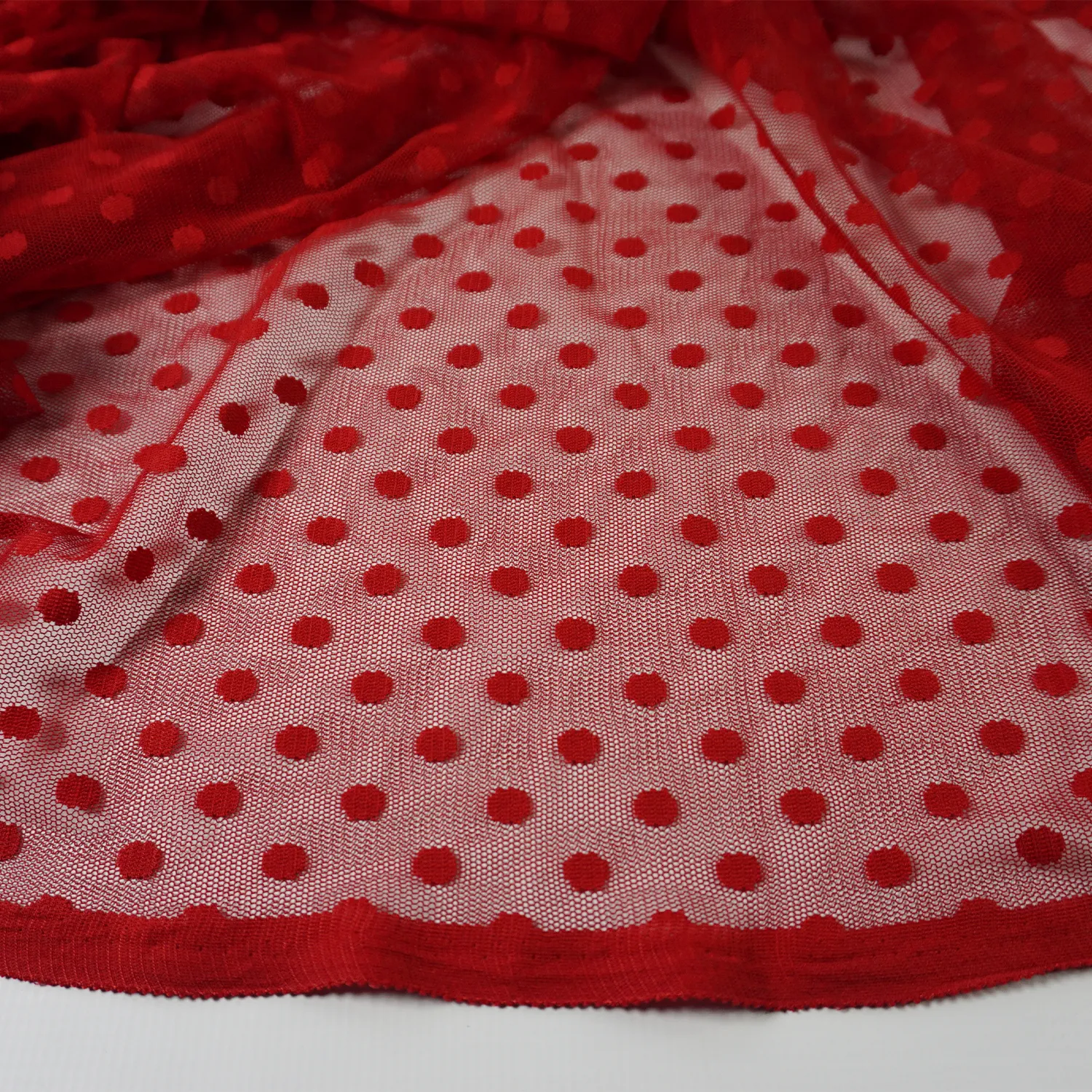 Red Lace Fabric, 150cm wide x 13m