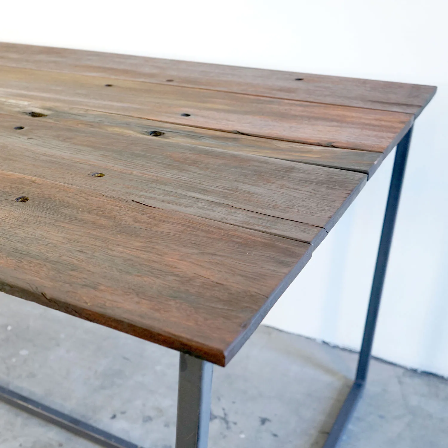 Weathered Railway Sleeper Outdoor Table 