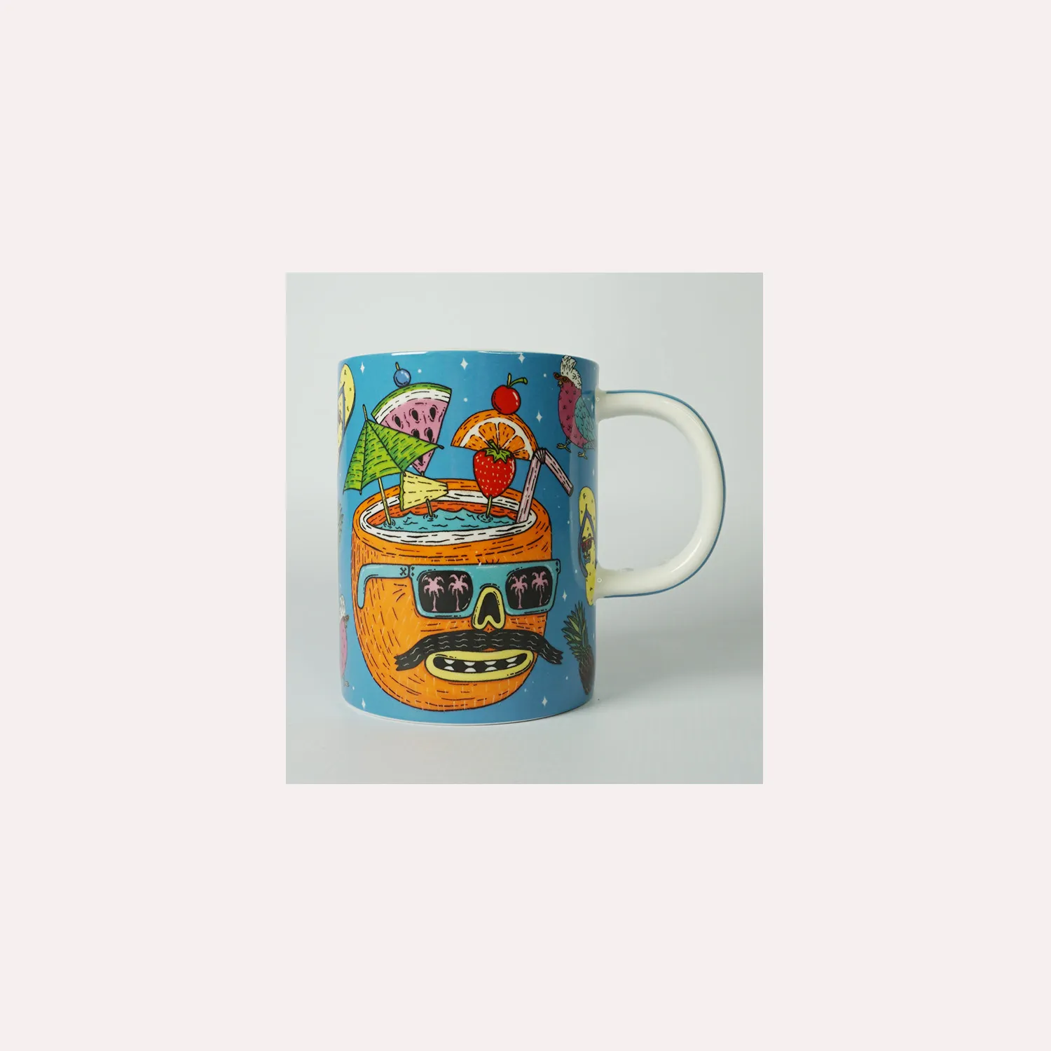 Blue Coconut Mug