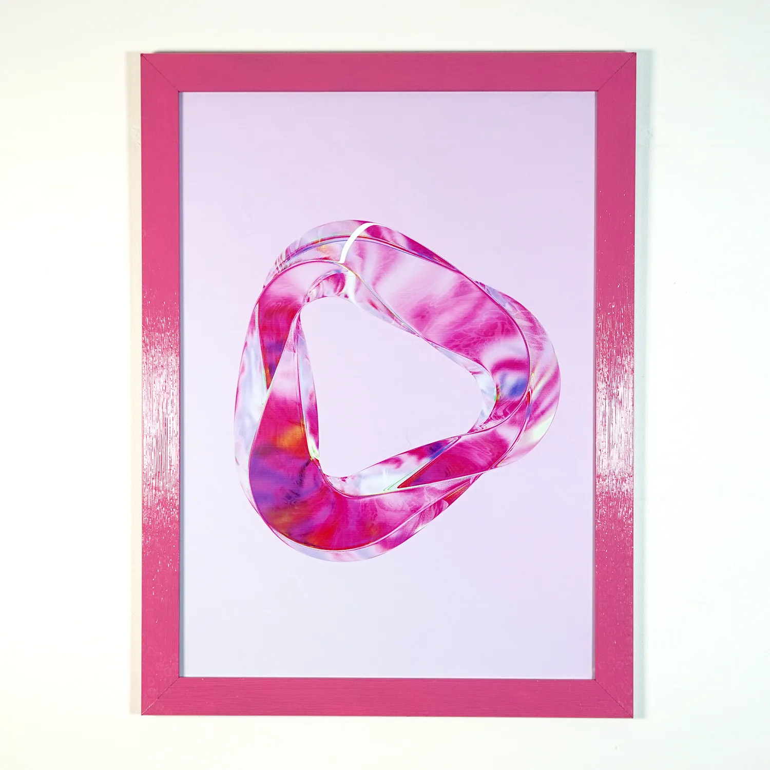Pink Framed Print - Torus