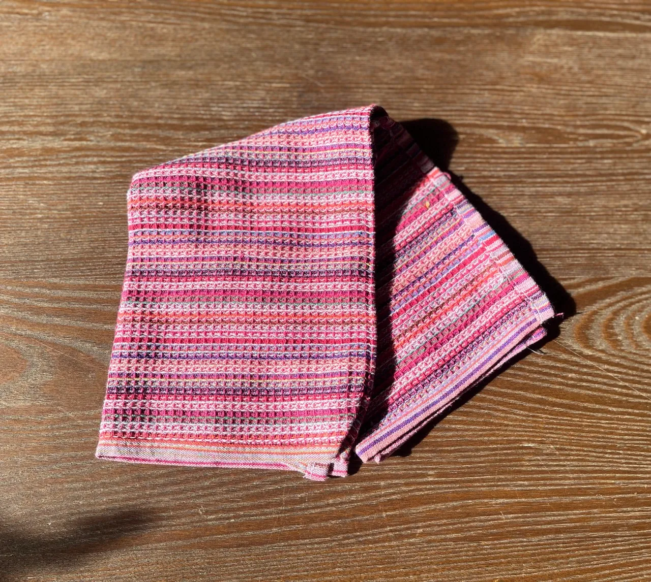 Red Stripe Multicolour Dish Cloth 2