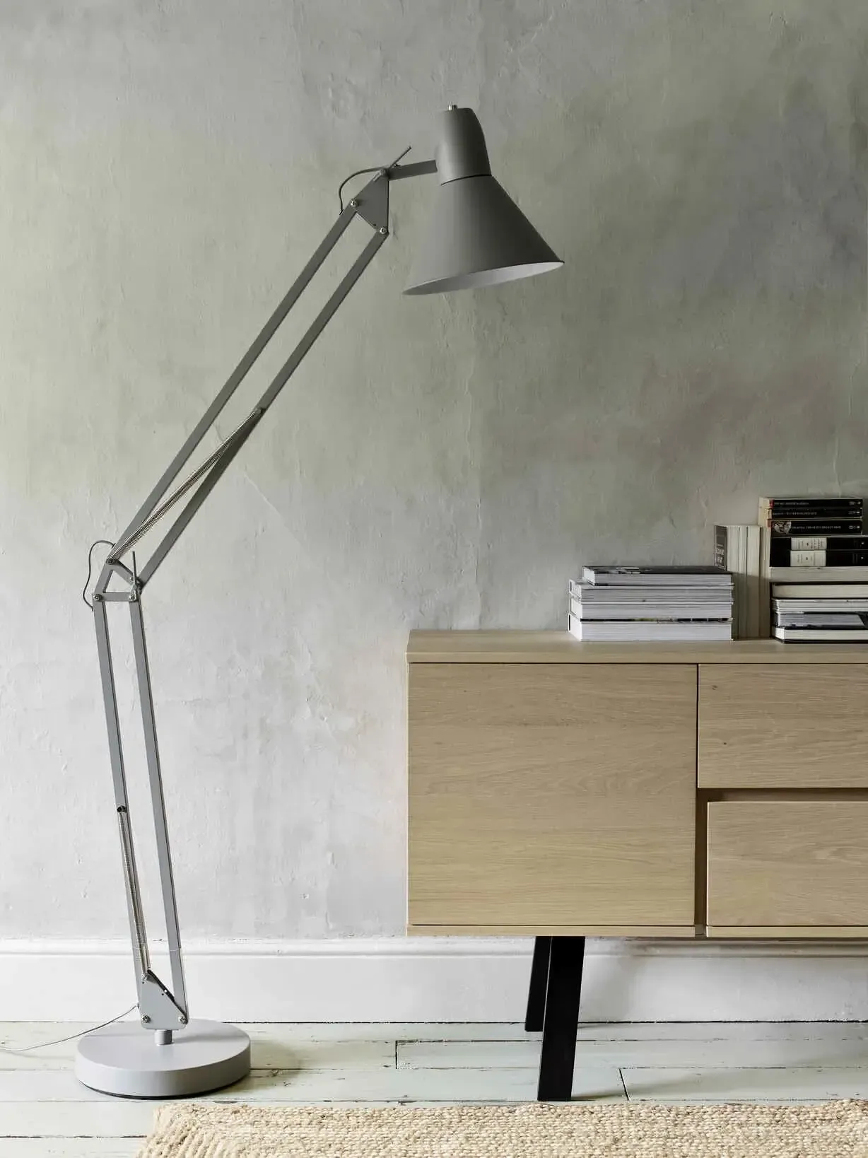 Mid Grey Standing Lamp