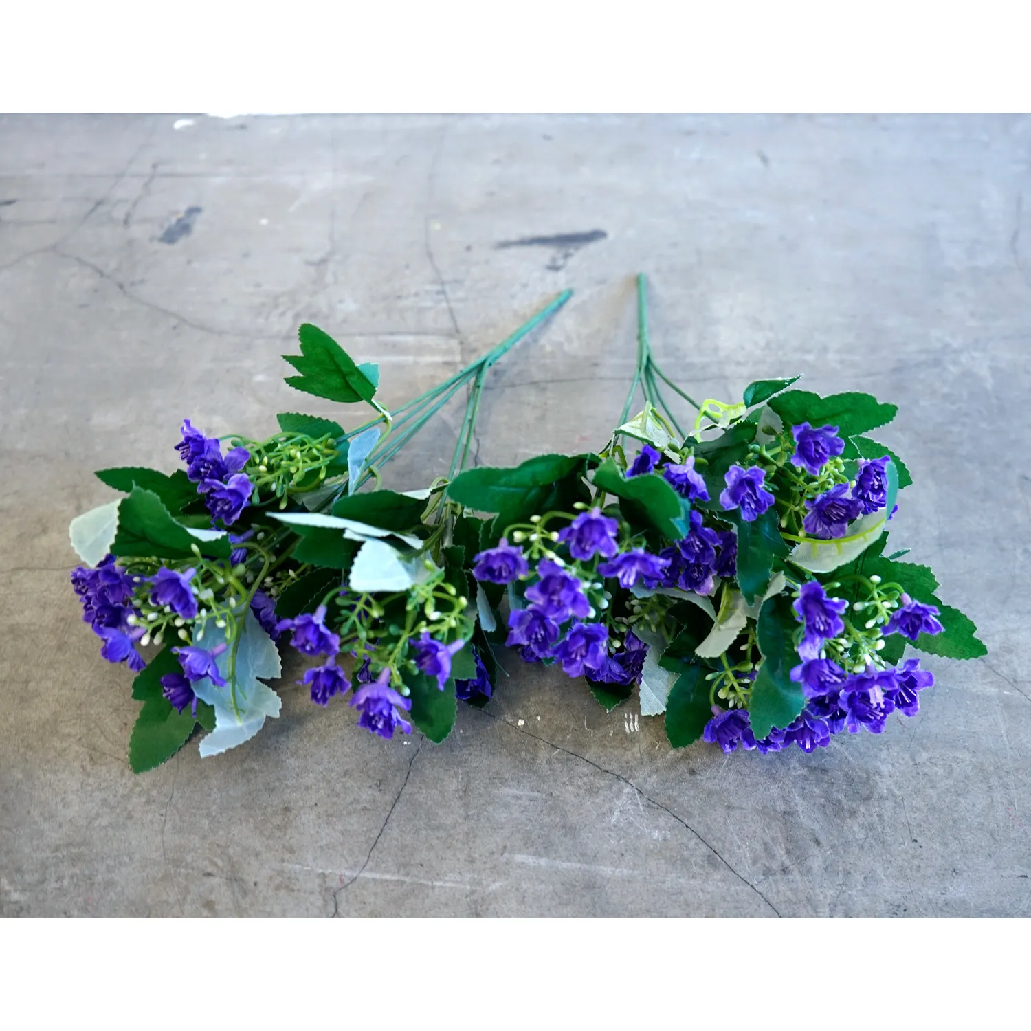 Purple Artificial Flowers Small Bunch