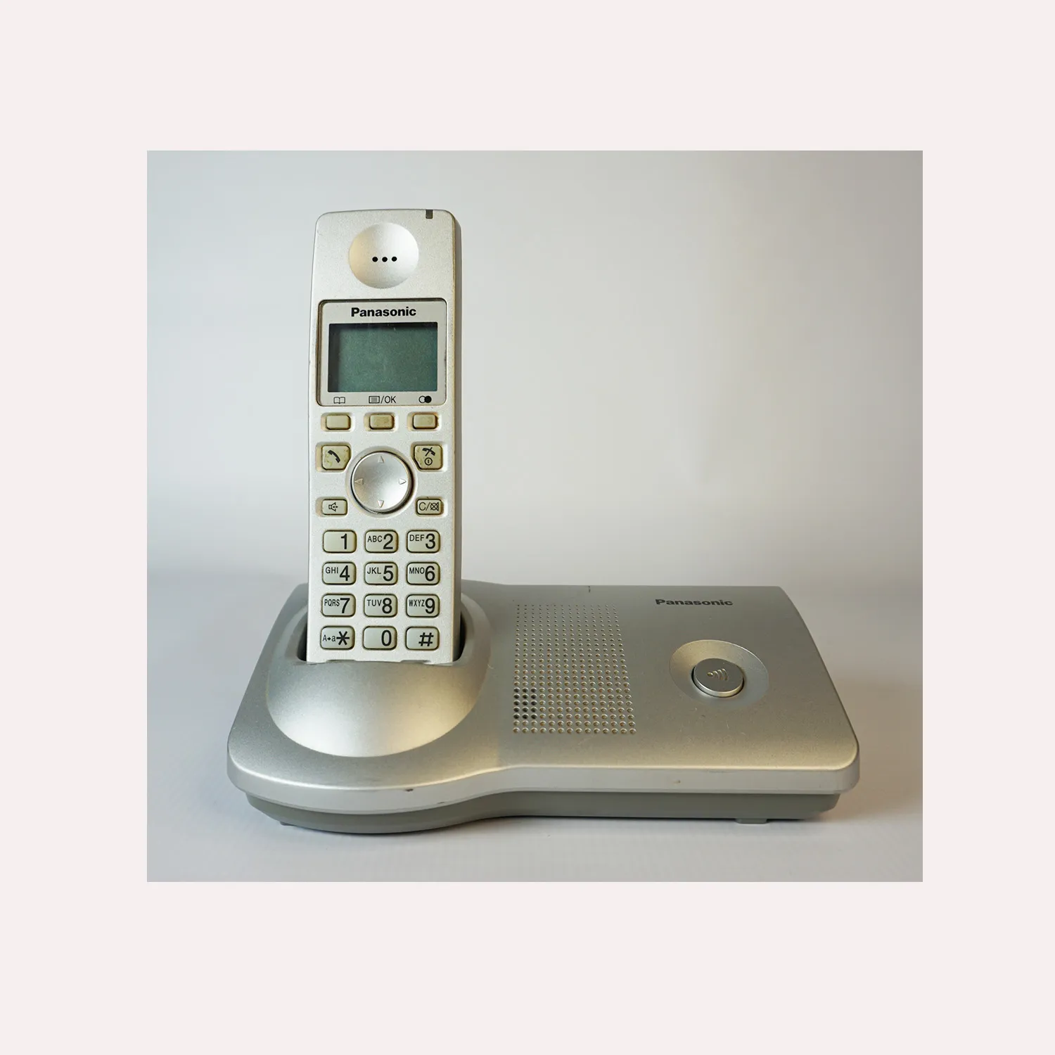Silver Cordless Phone