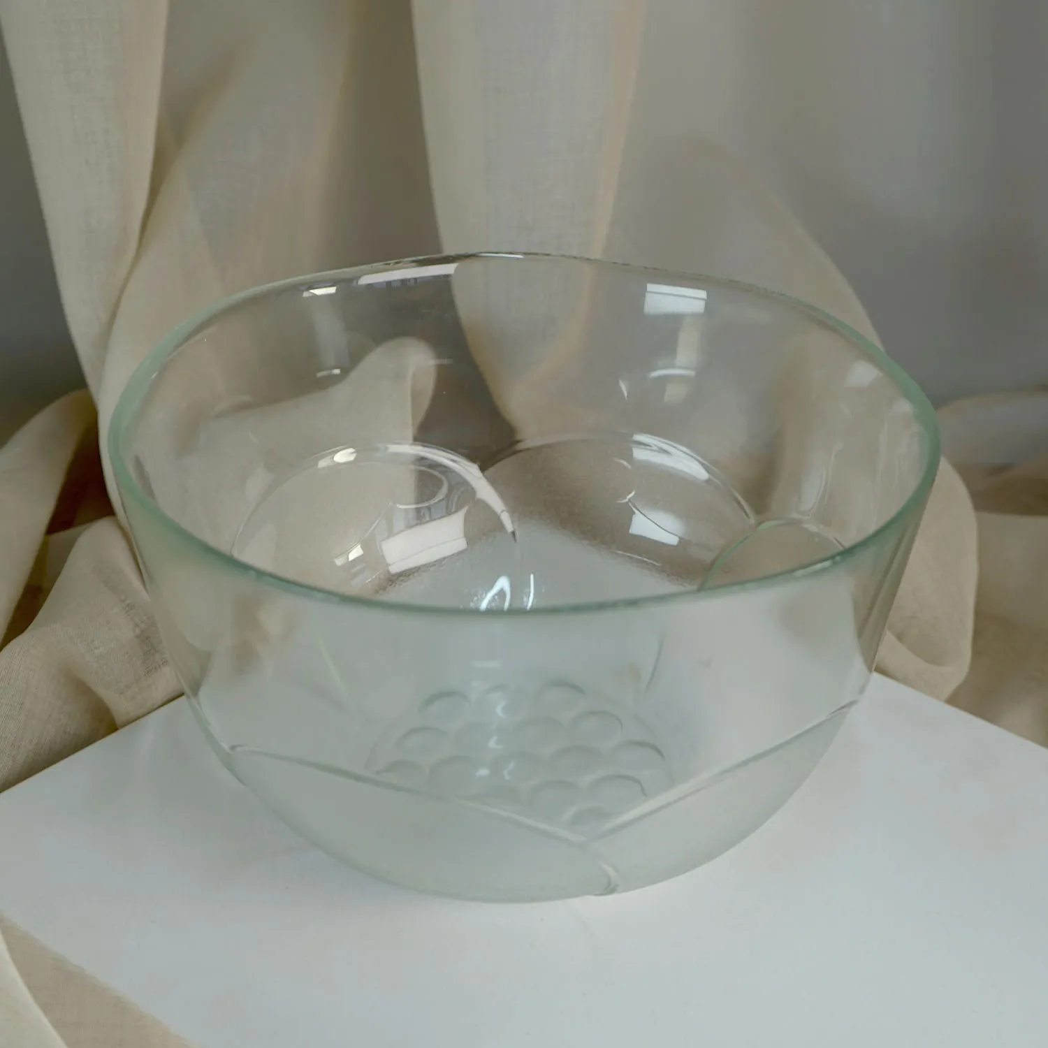 Glass Flower Bowl