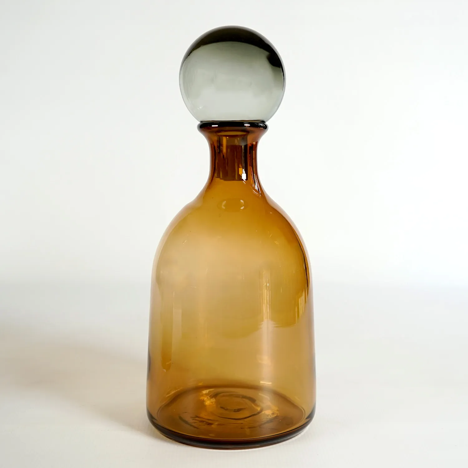 Gold and Grey Glass Decanter