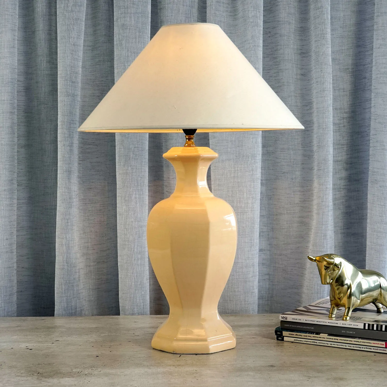 Peach Ceramic Lamp
