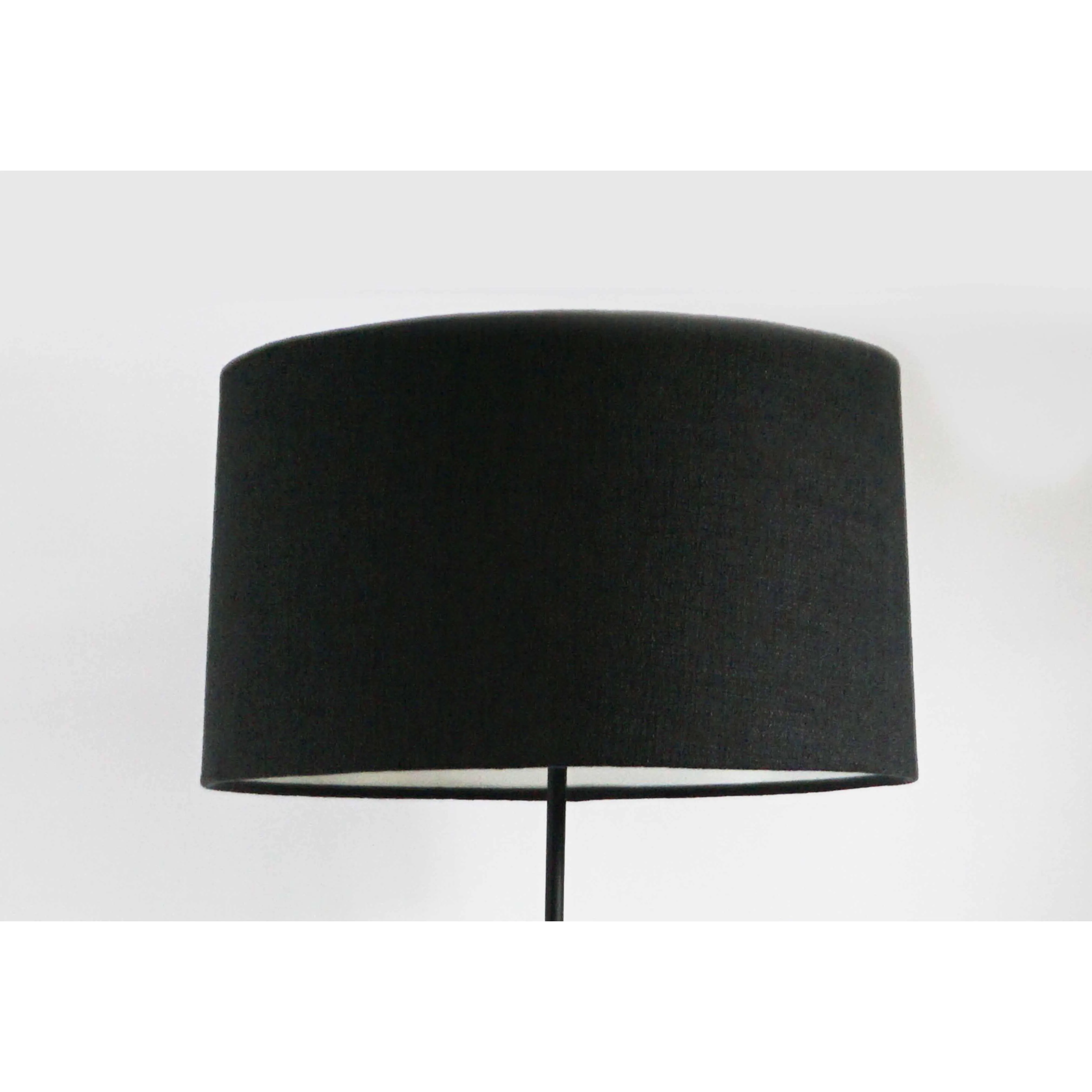 Large Black Drum Shade