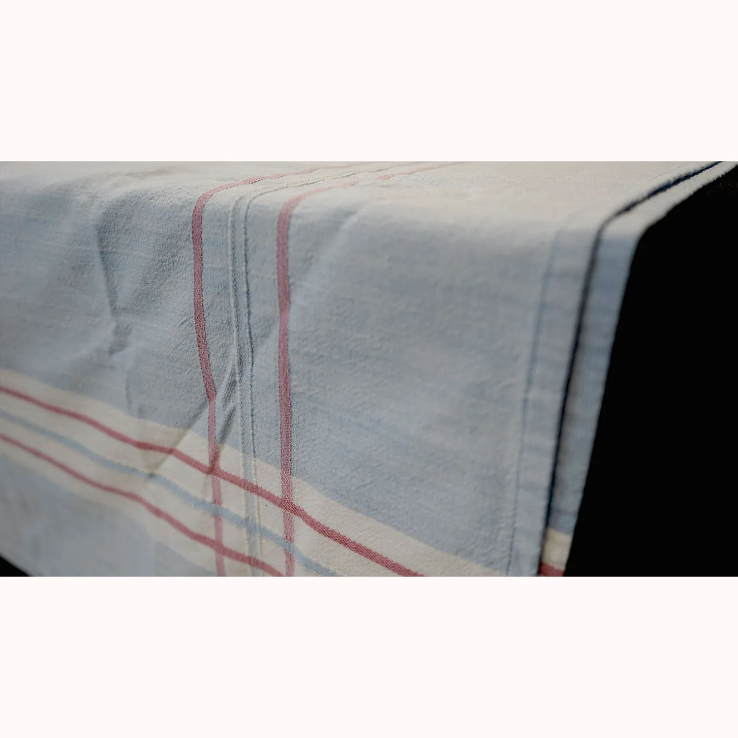 Worn Blue Tablecloth