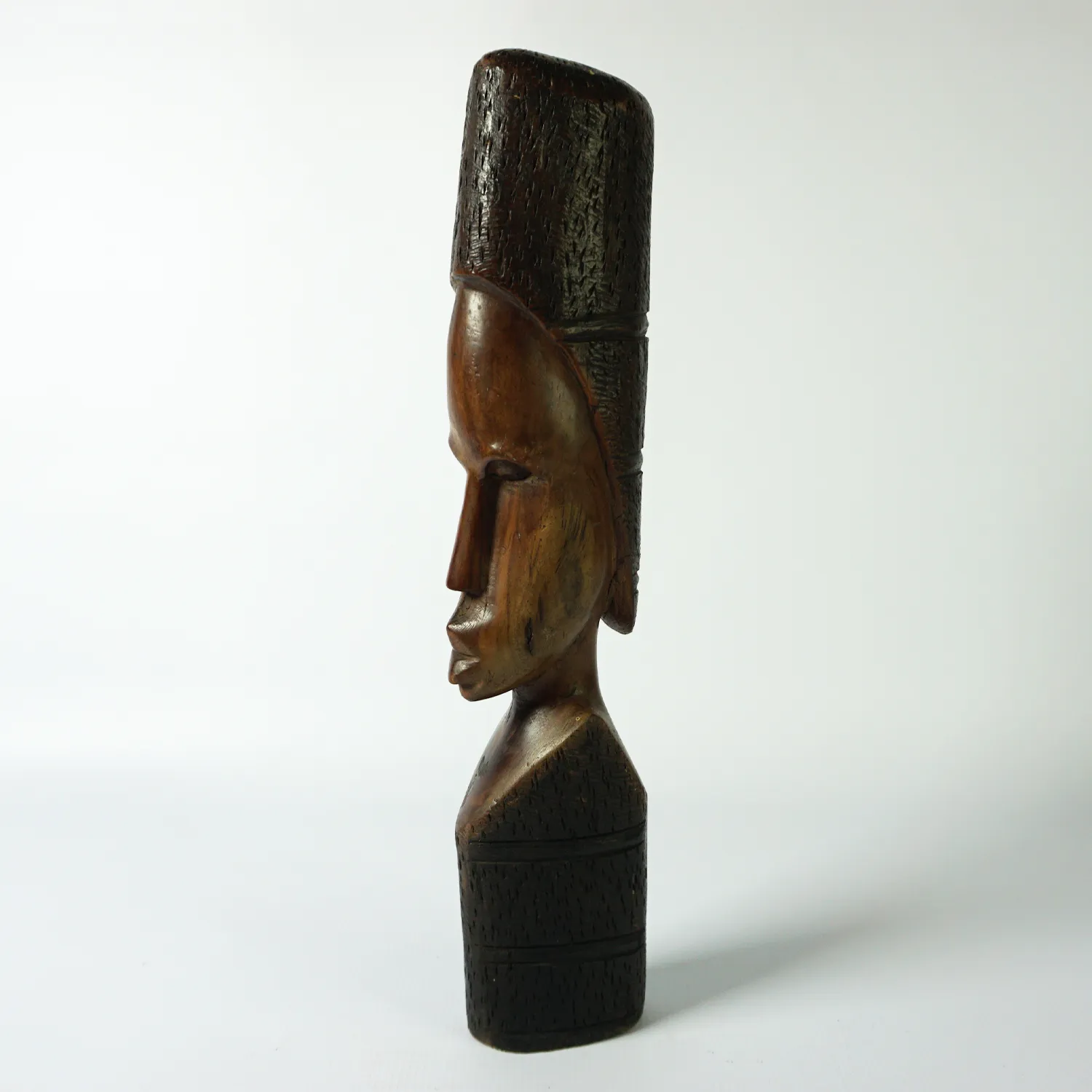 Wood Head Statue, 36cm
