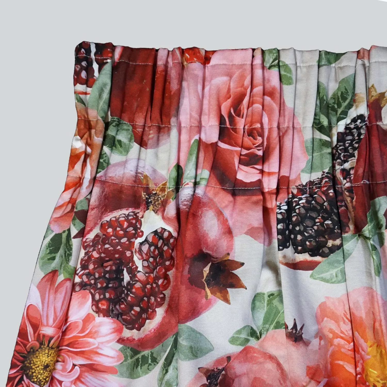 Pomegranate Curtains, 220cm Drop, 140cm wide (x4).