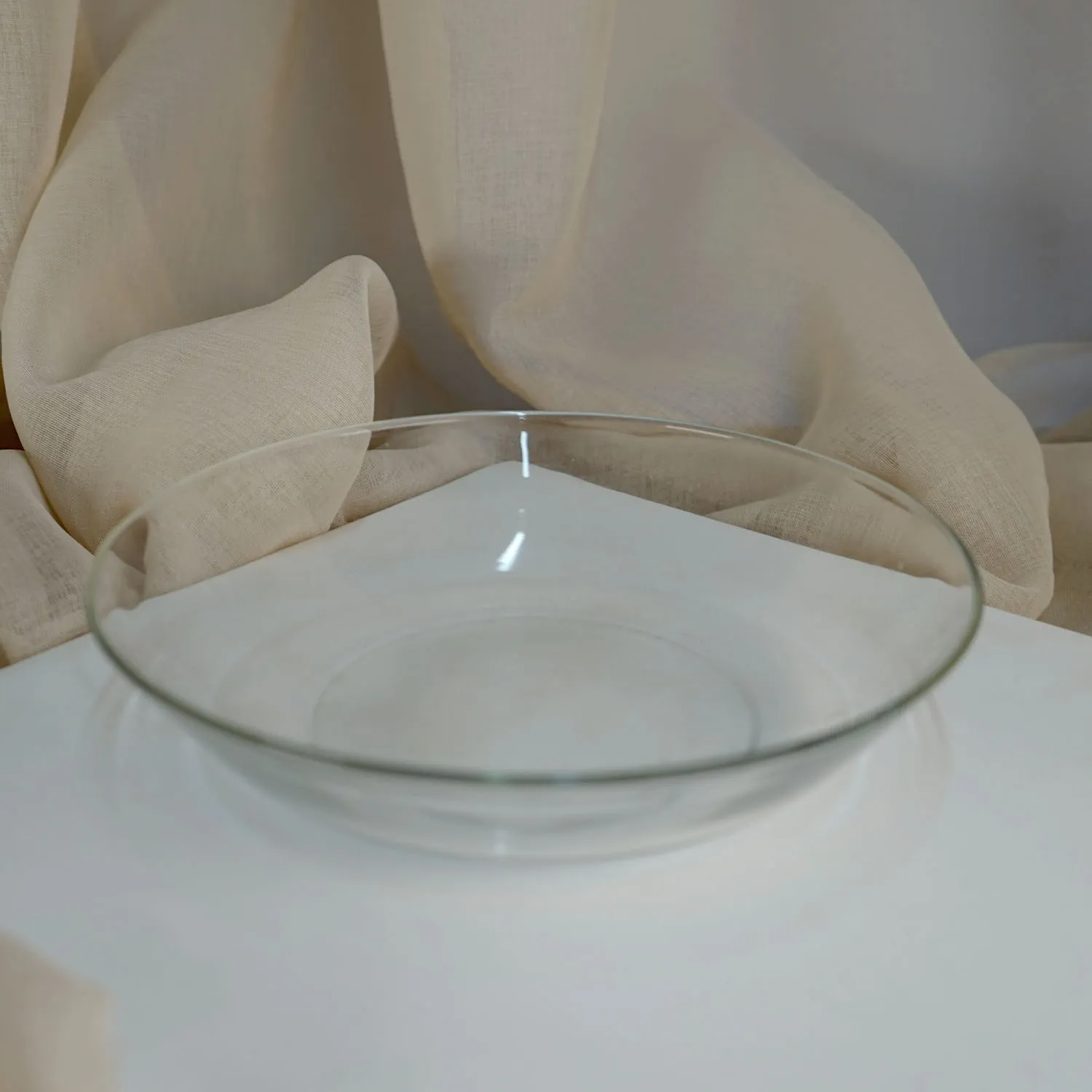 Medium Shallow Glass Bowl