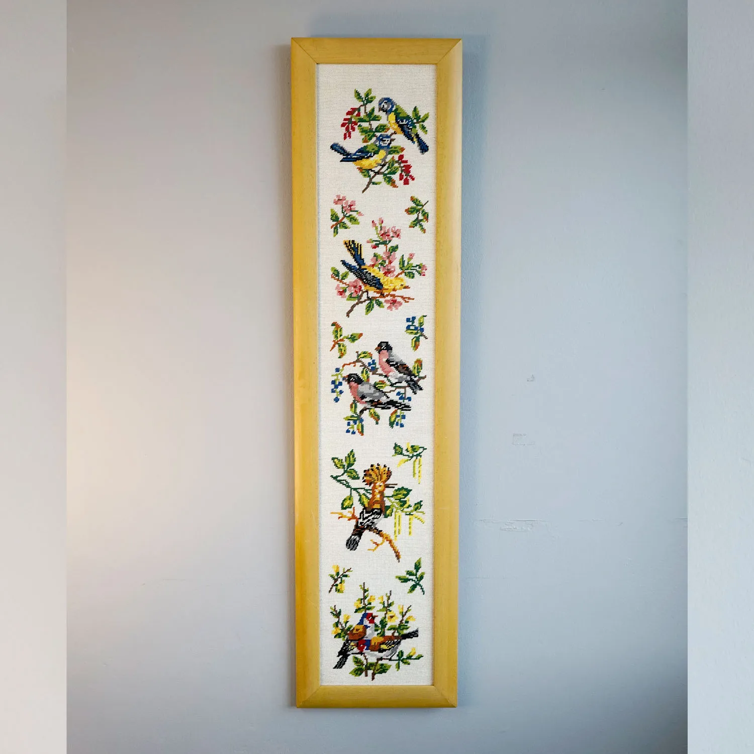 long floral tapestry