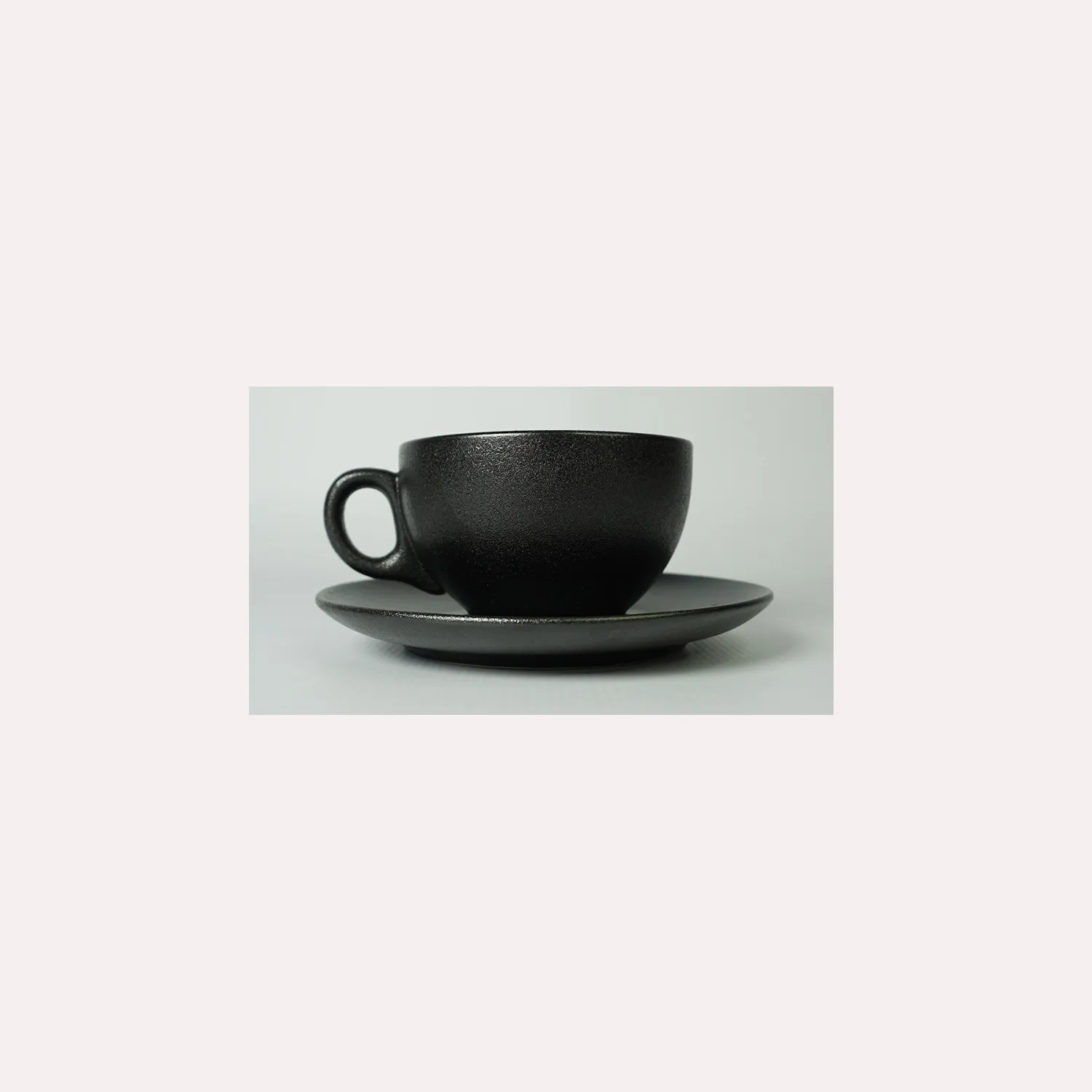 Black Matt Cup and Saucer