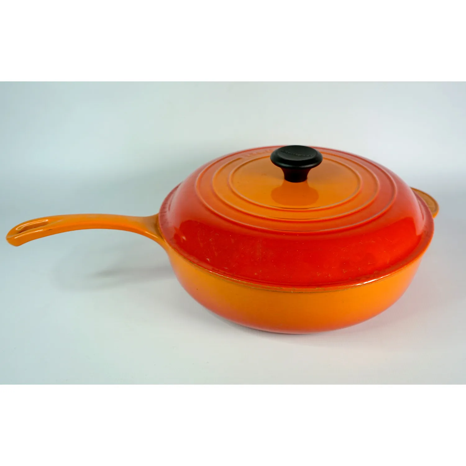 Large Orange Le Creuset Casserole Pan