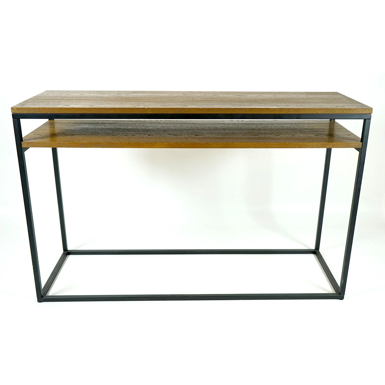 Black Metal and Wooden Tv Unit/Server