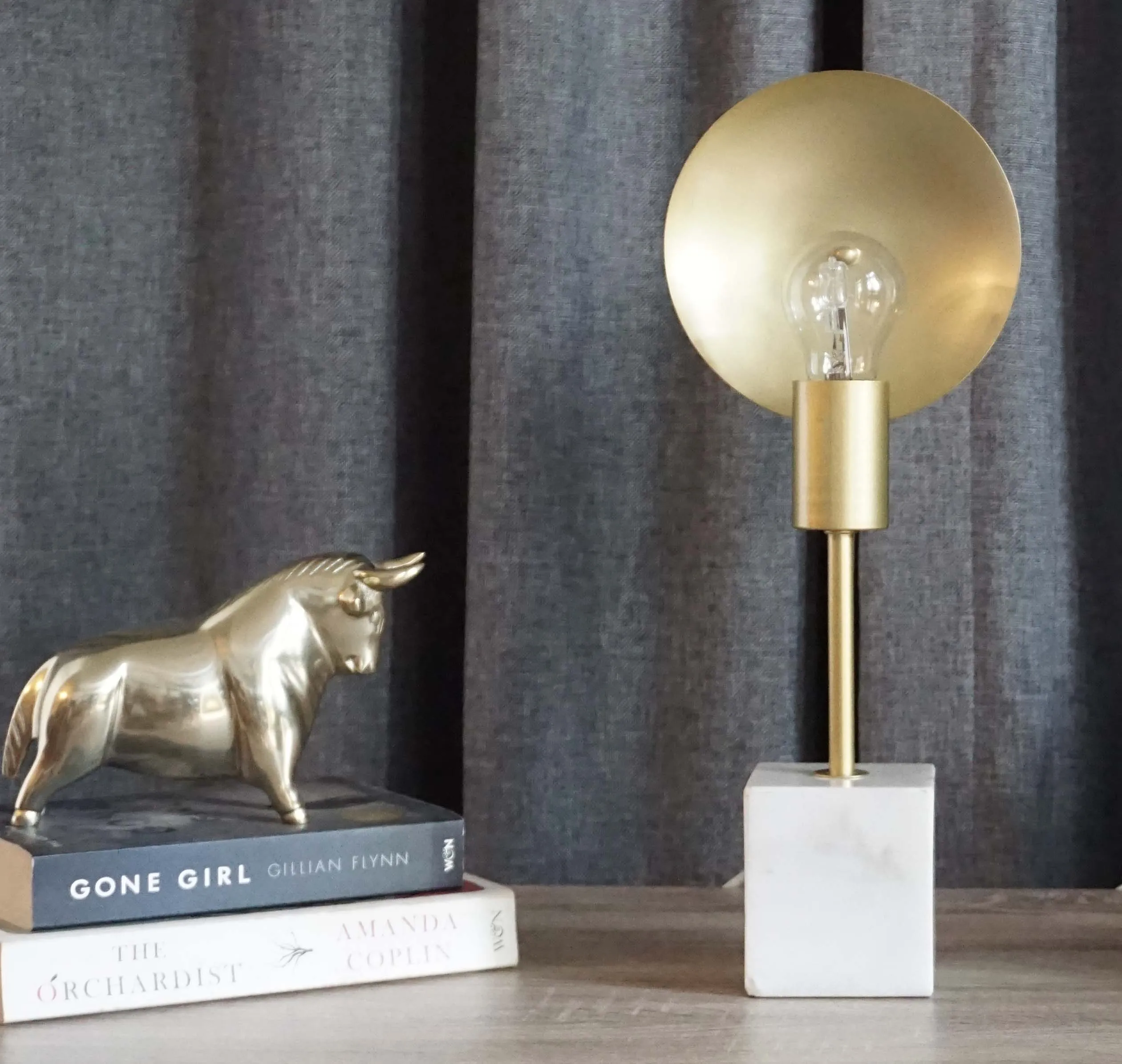 Gold and Marble Lamp