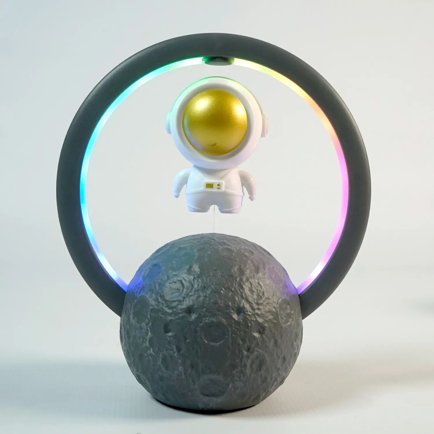 LED Moon Speaker with Floating Astronaut