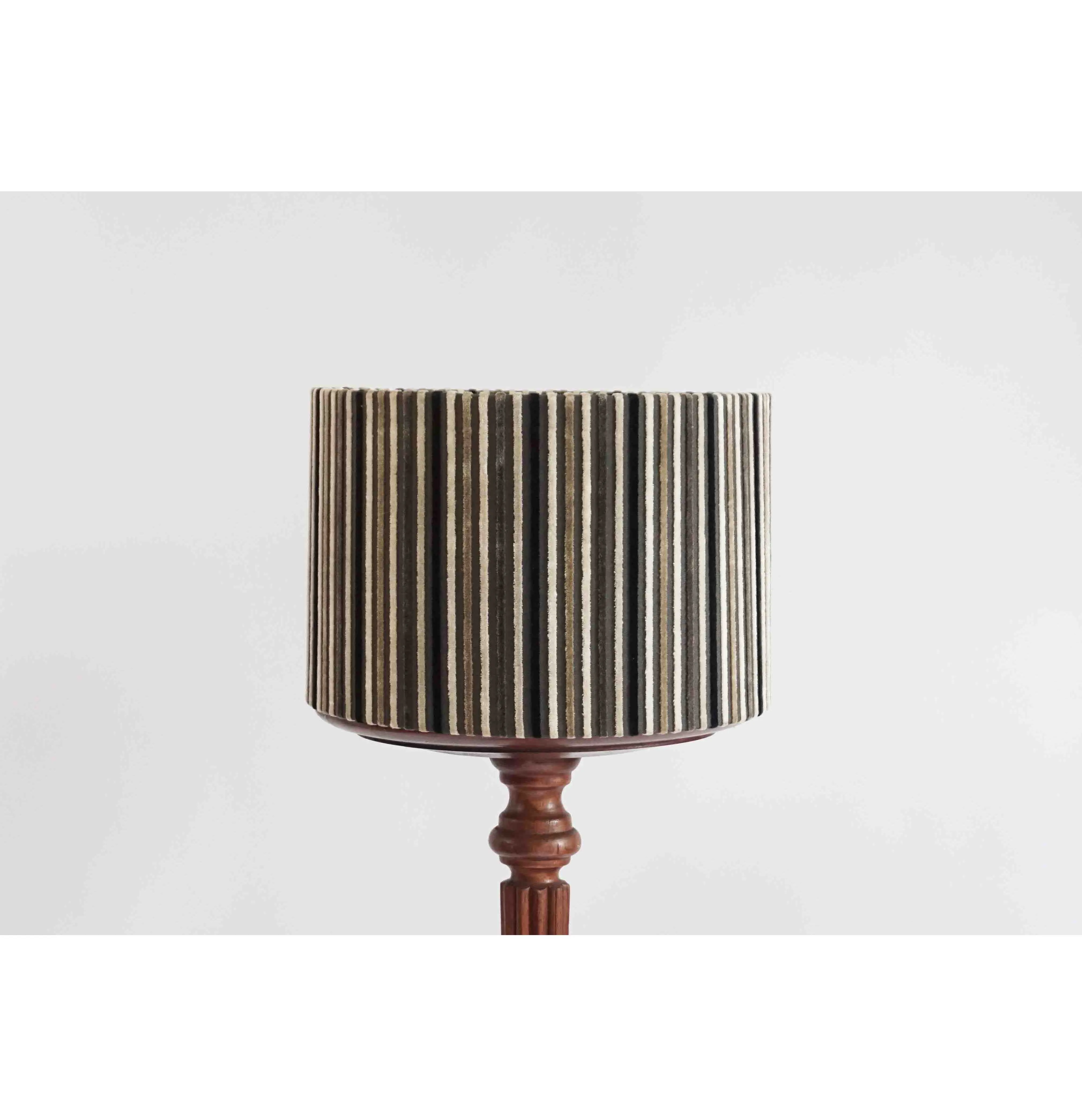 Large Striped Drum Shade