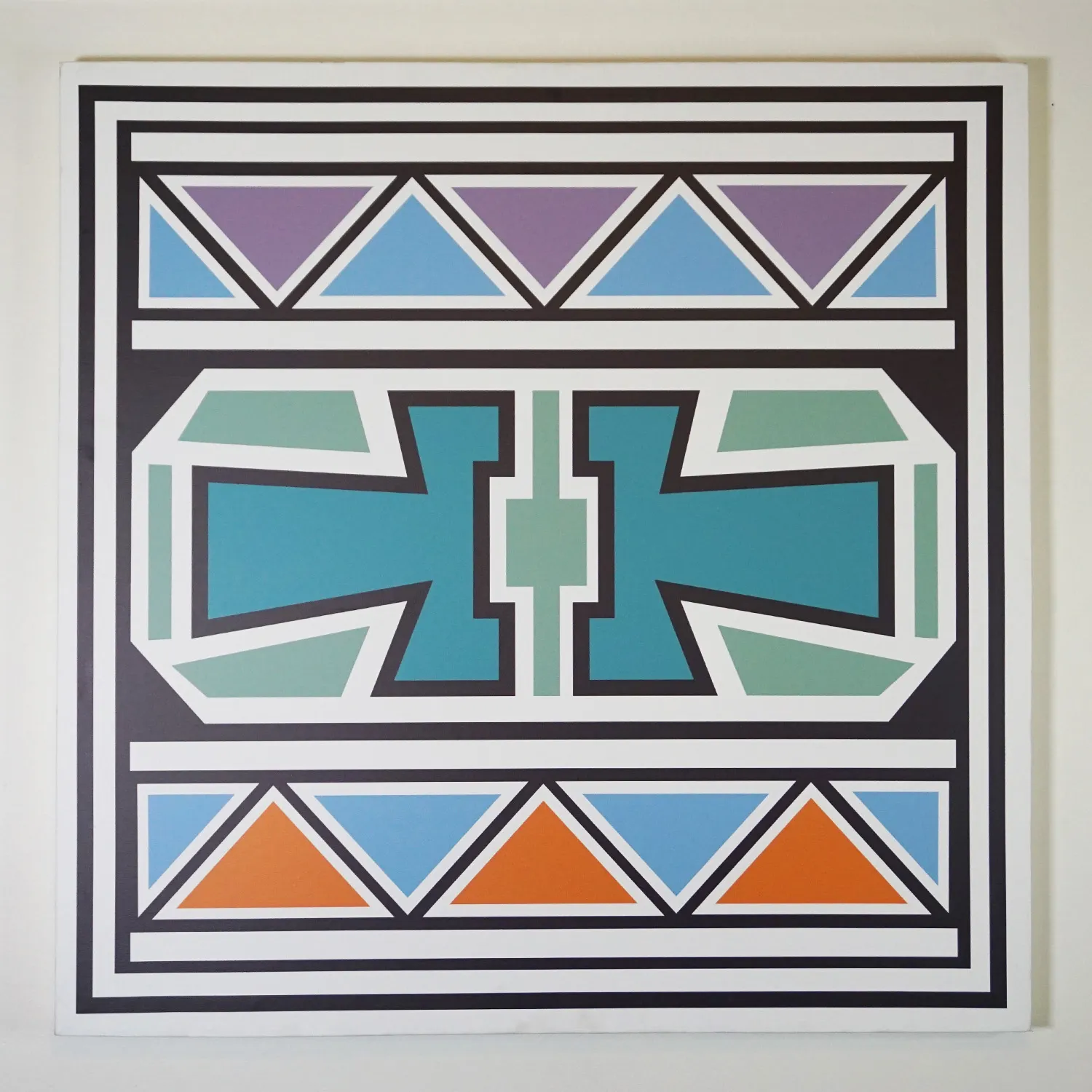 African inspired royalty free print stretched on frame 2