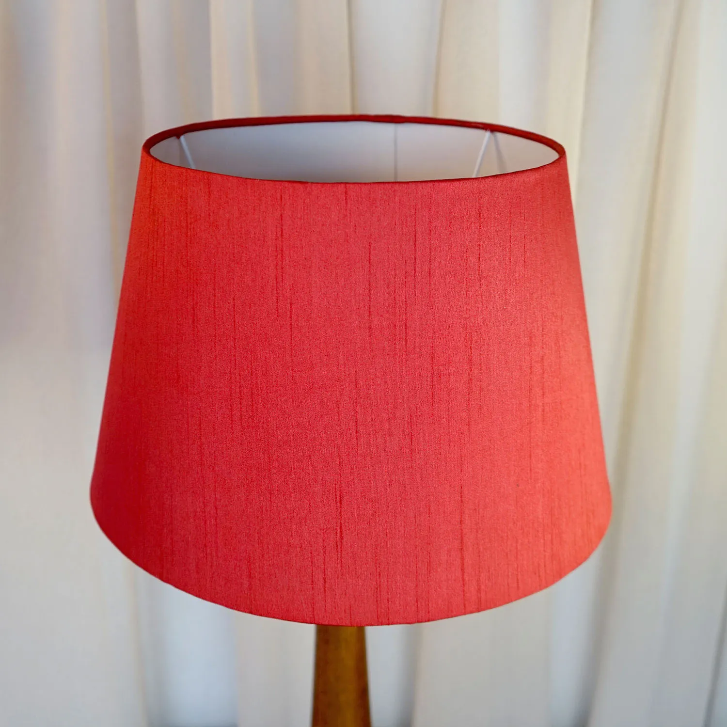 Tapered Red Lampshade