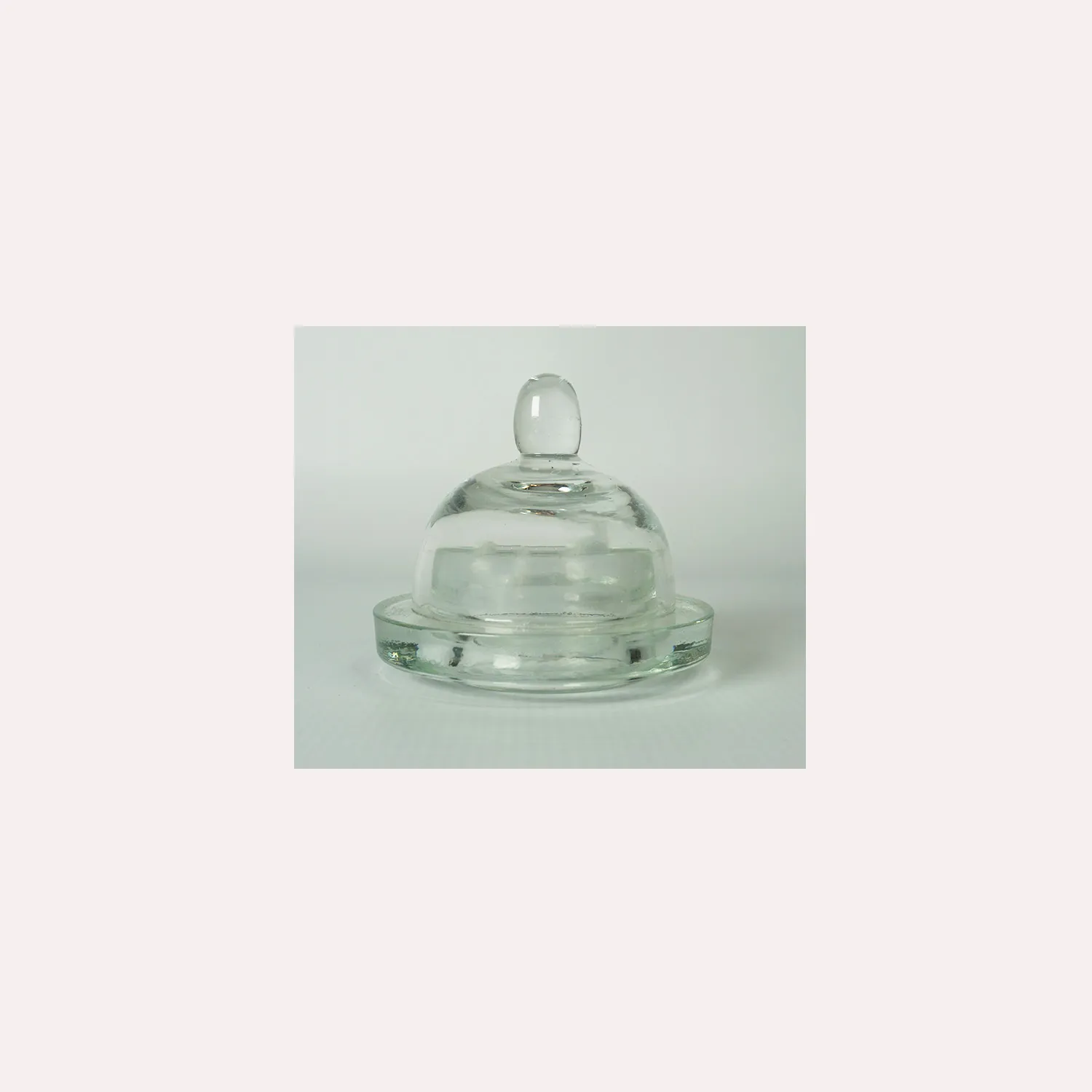 Small Glass Butter Dish