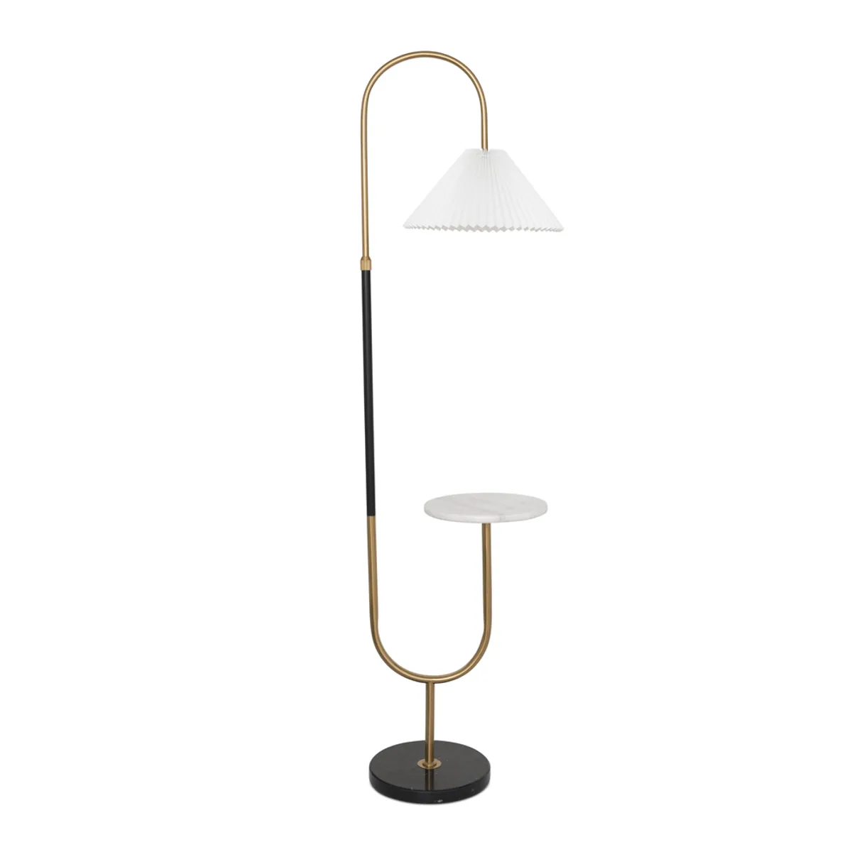 Gold and Marble Standing Lamp