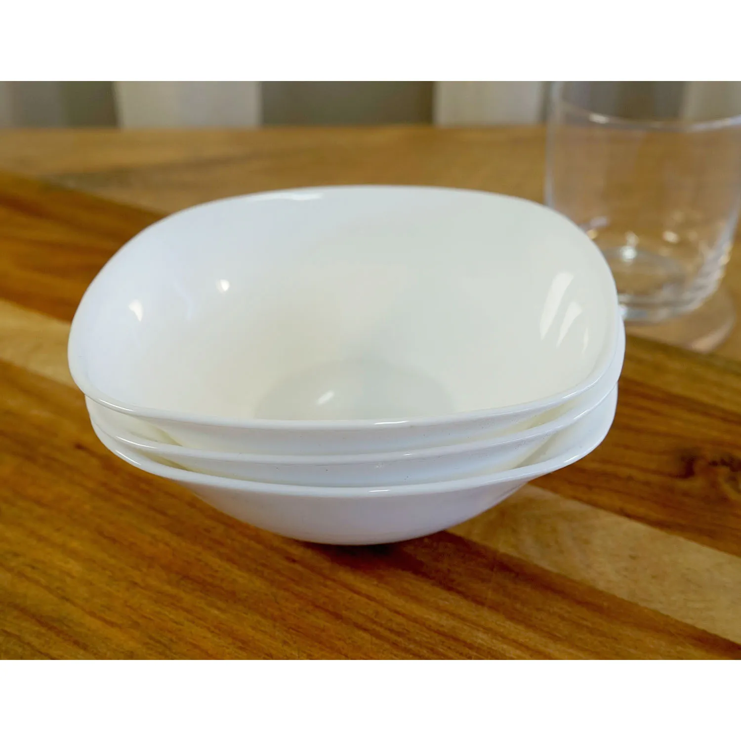 Square White Dessert Bowls