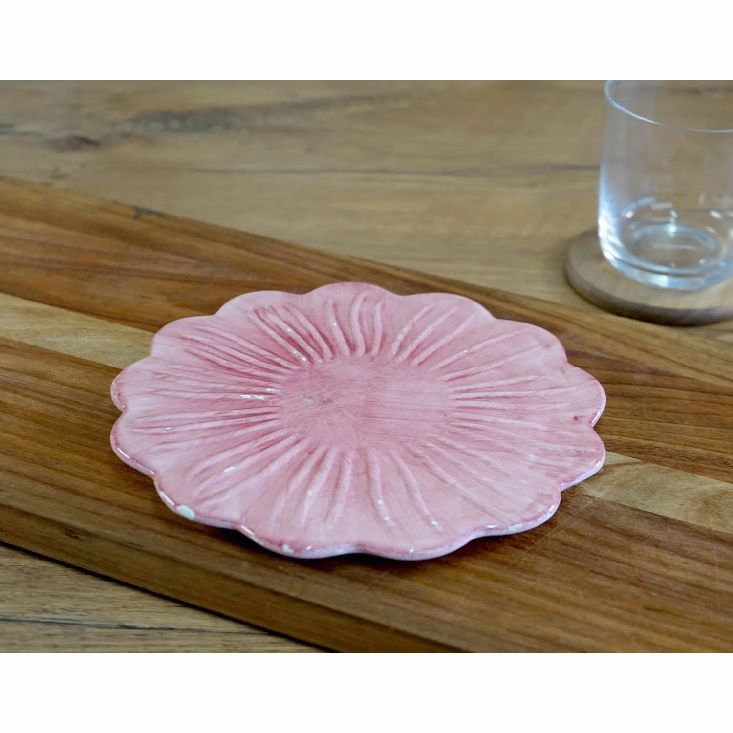 Pink Floral Plate
