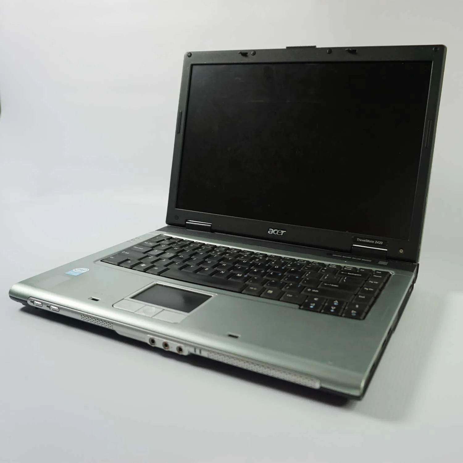 Silver and Black Laptop with 3D Cover