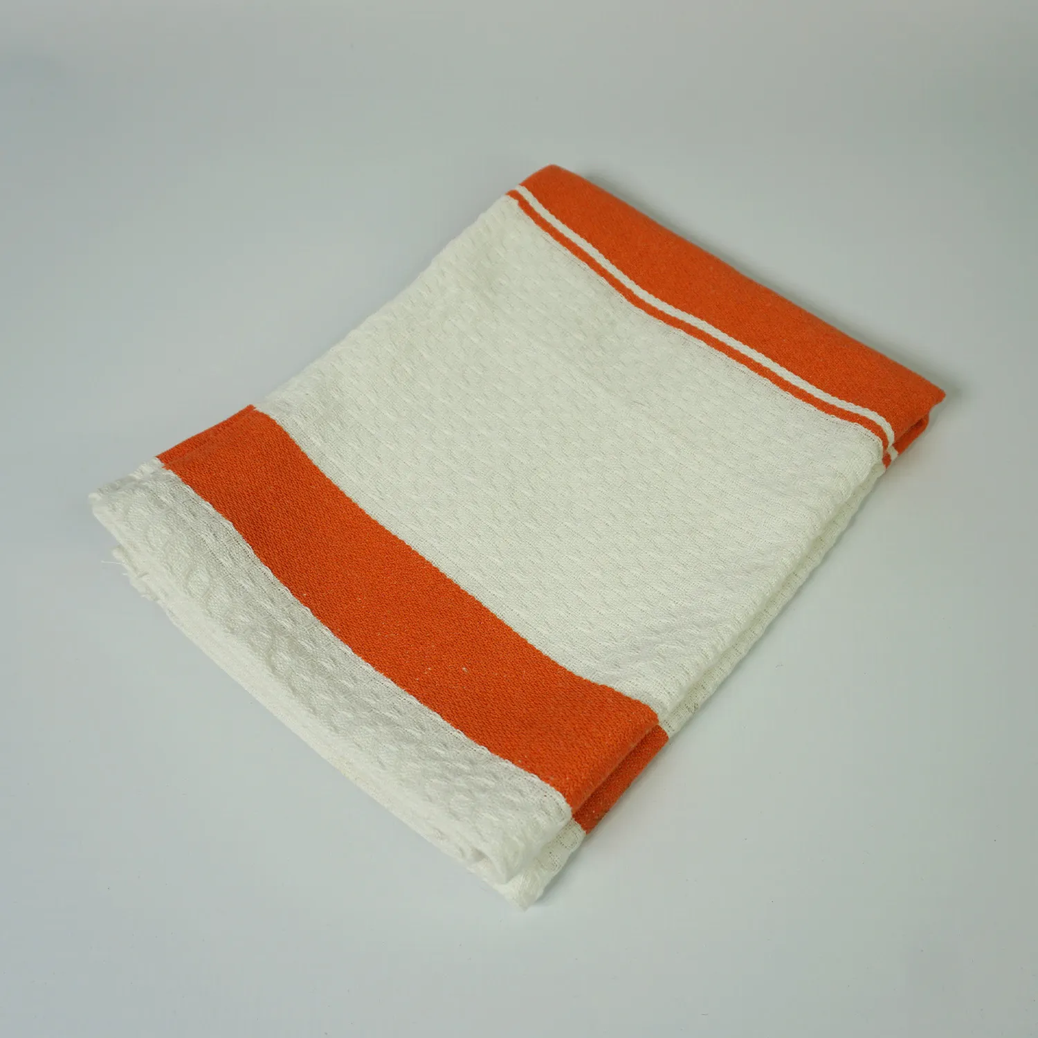 Orange and White Stripe Dish Cloth