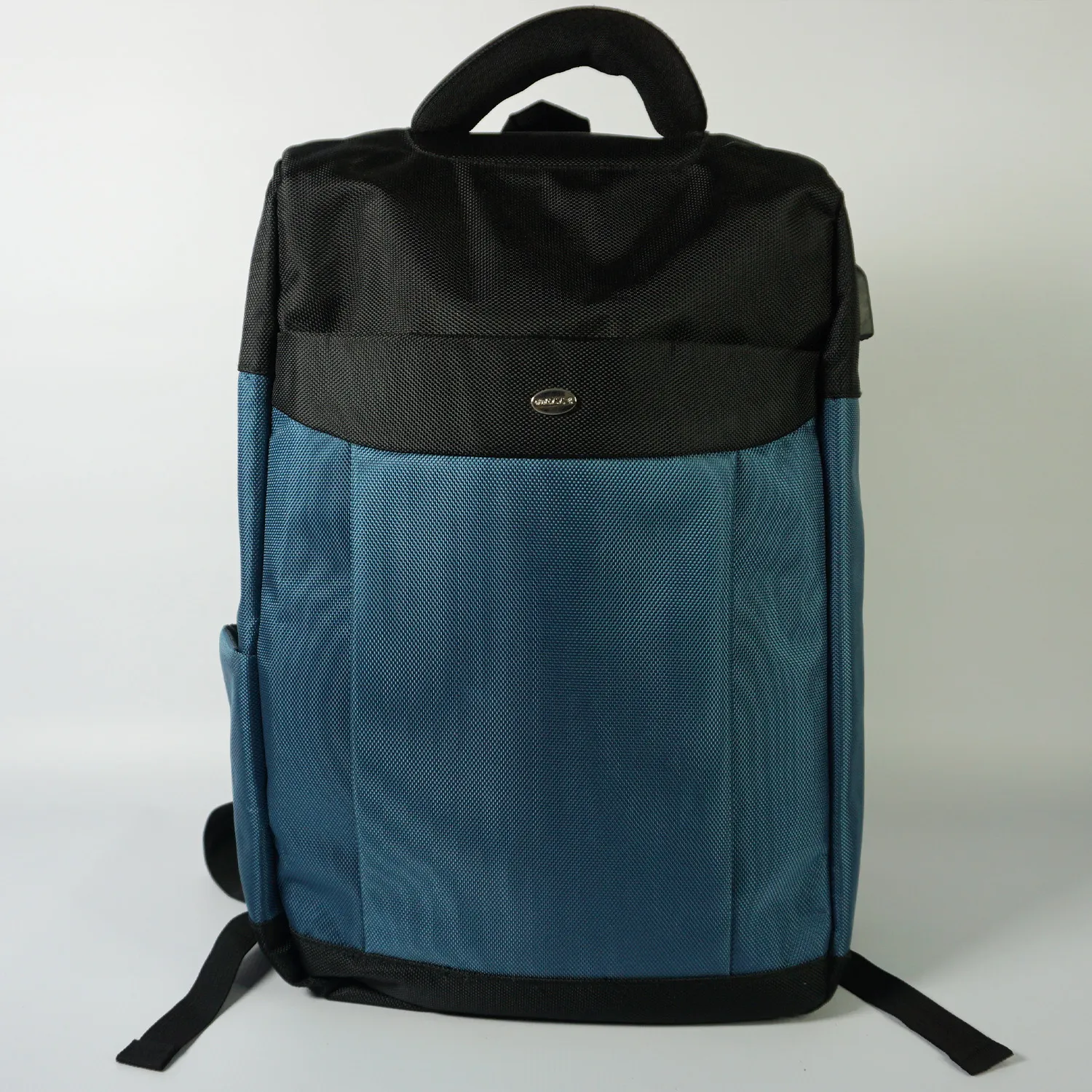 Blue and Black Backpack