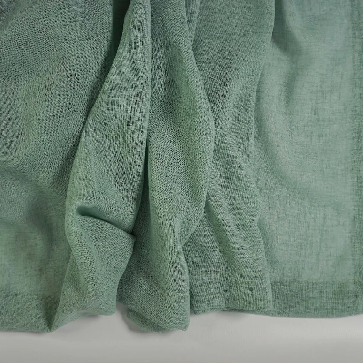 Mint Green Voile Curtains, 240cm x 240cm (x2), 172cm x 200cm(W) (x2).