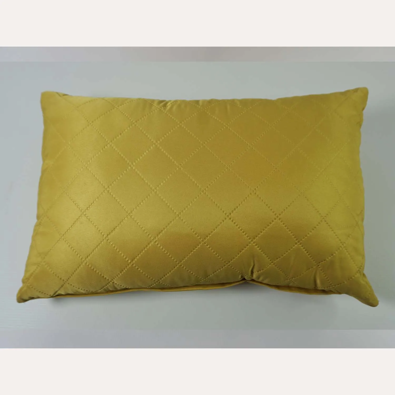 Small Diamond Mustard Cushion