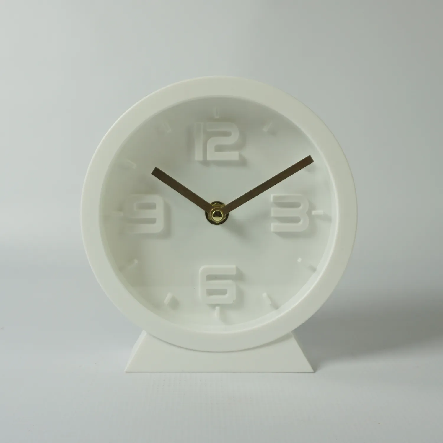 Table Clock, White, 16cm