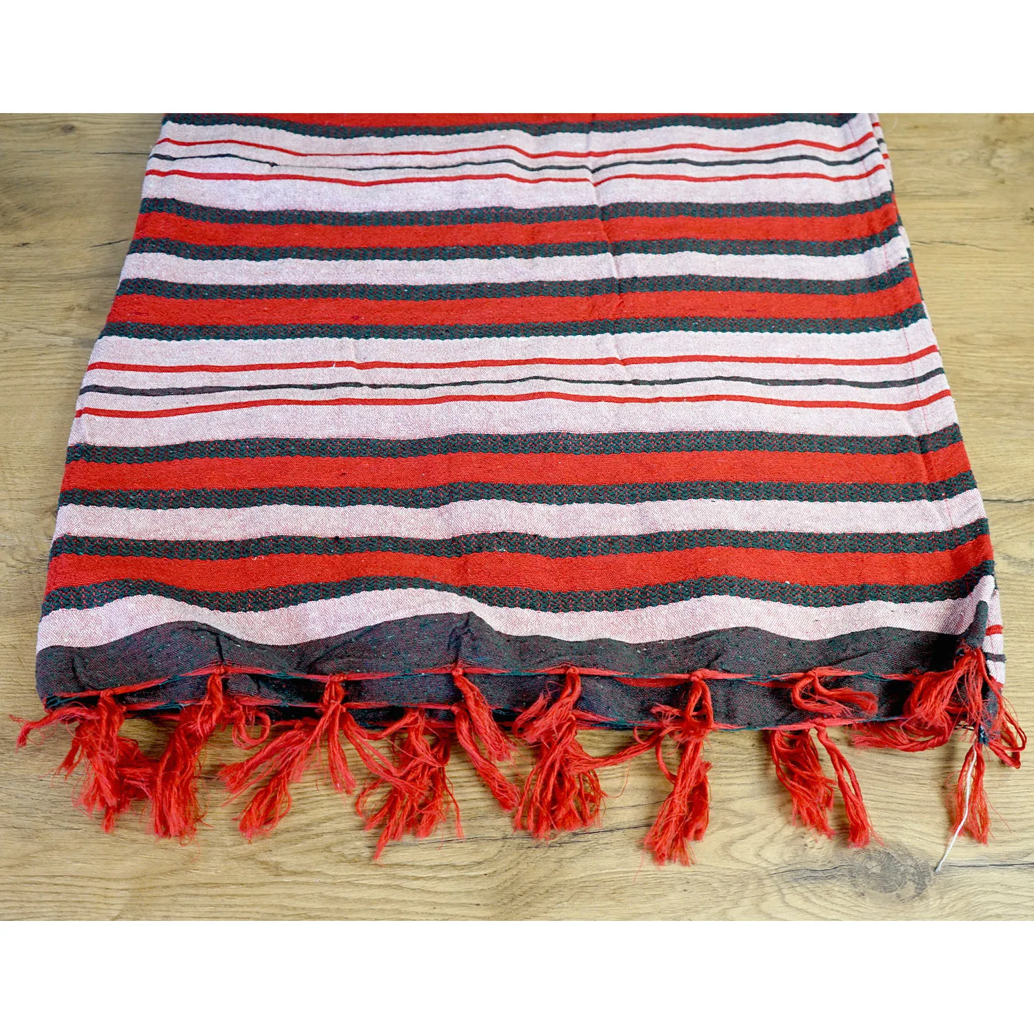 Red and Black Stripe Throw