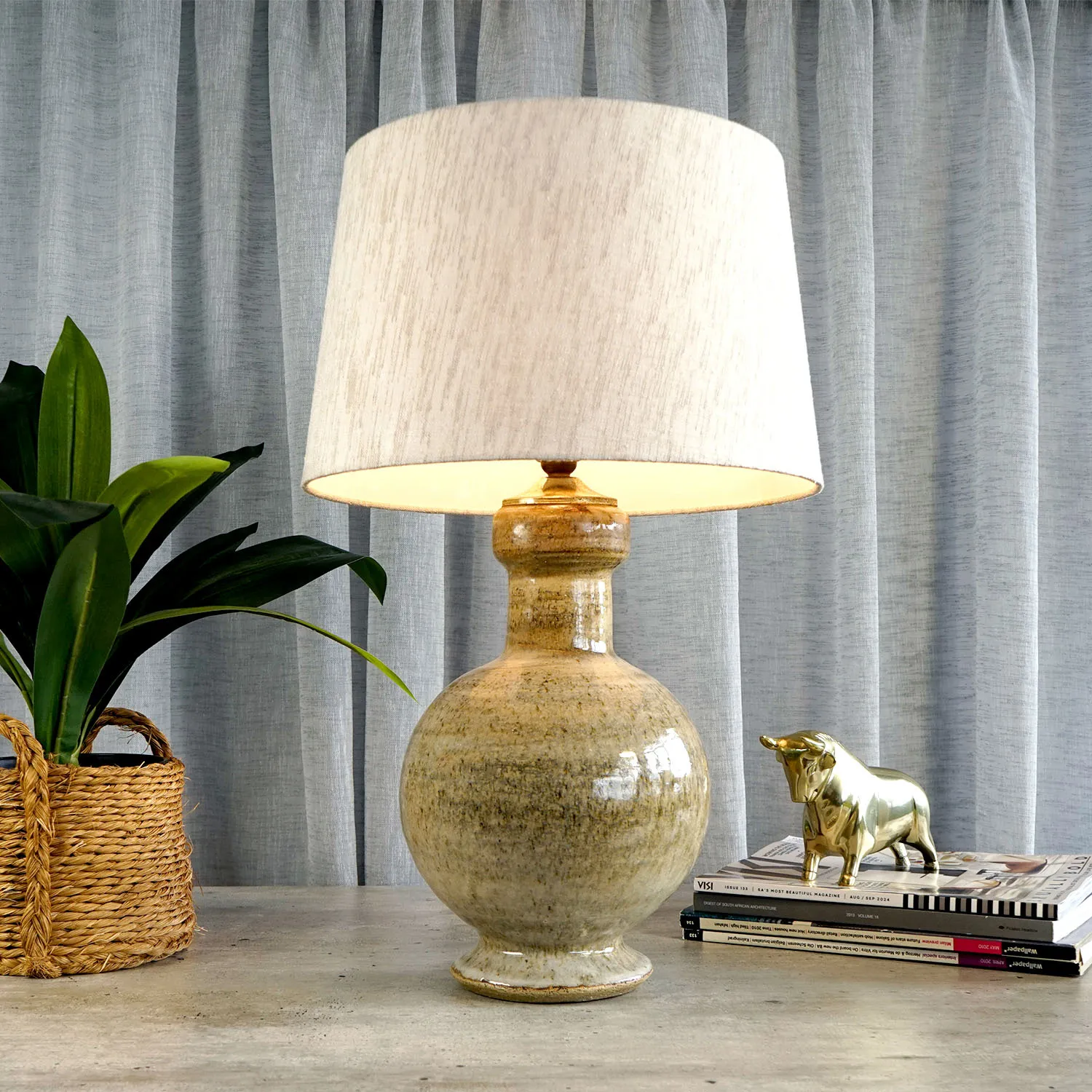 Large Ceramic Round Lamp