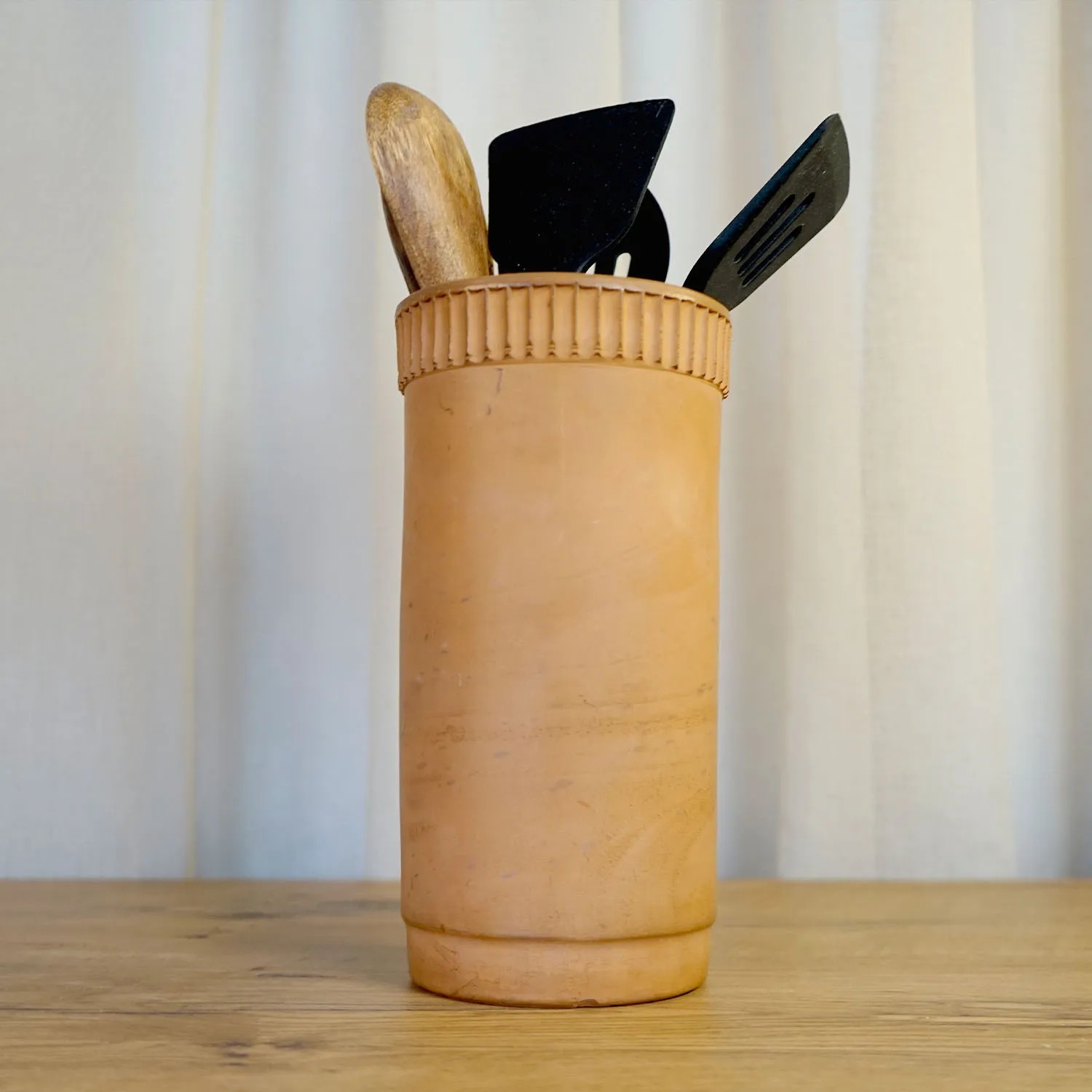Terra Cotta Utensil Holder