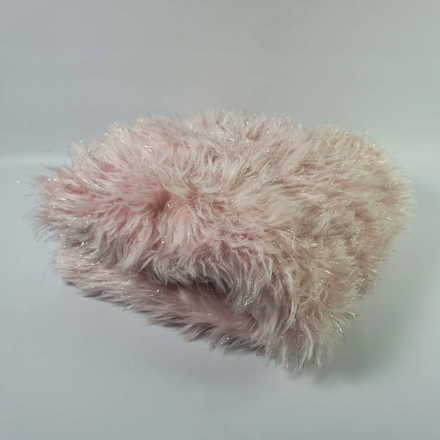 Small Faux Fur Pink Rug